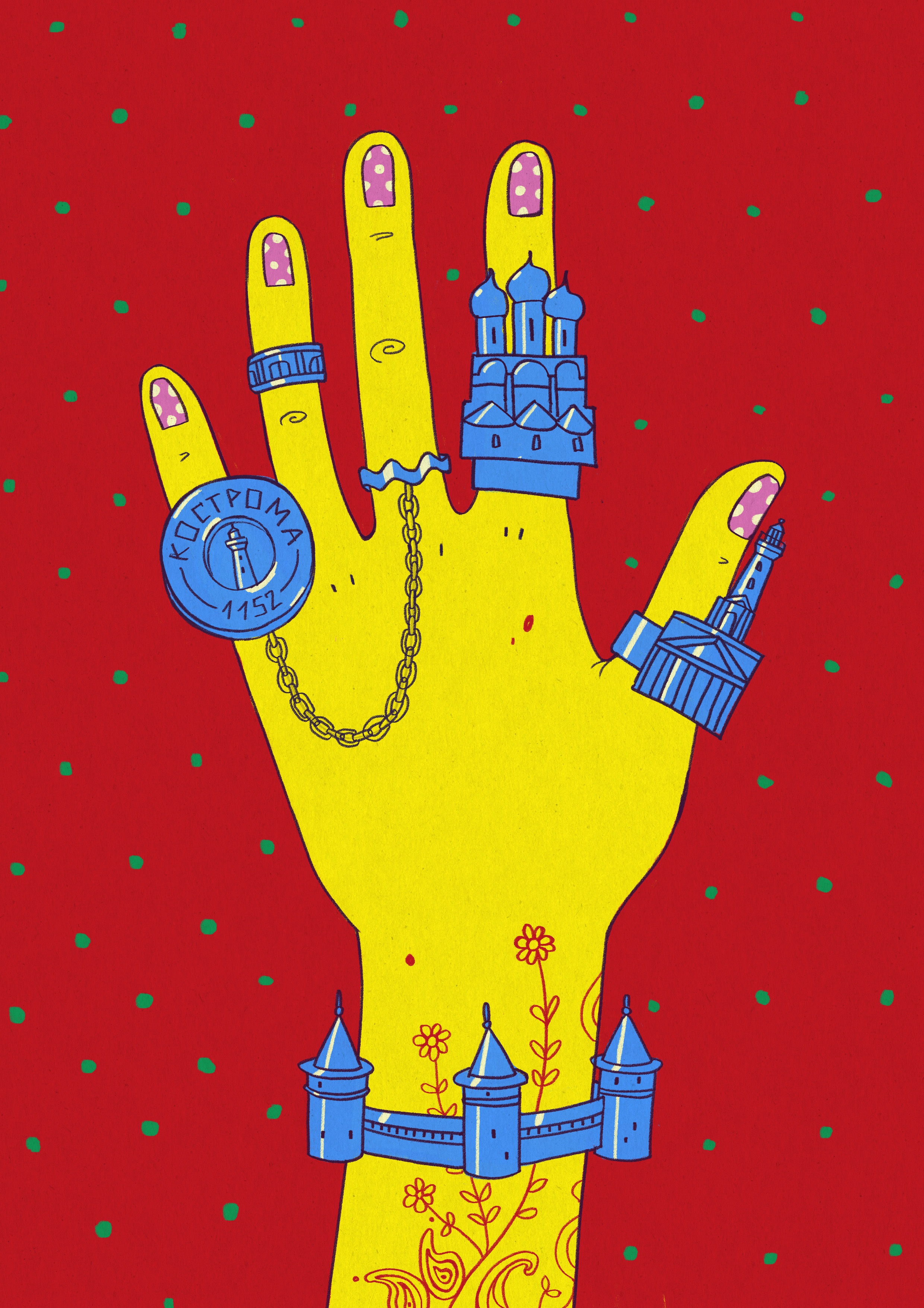 Руками города | открытки — Изображение №9 — Иллюстрация, Графика на Dprofile