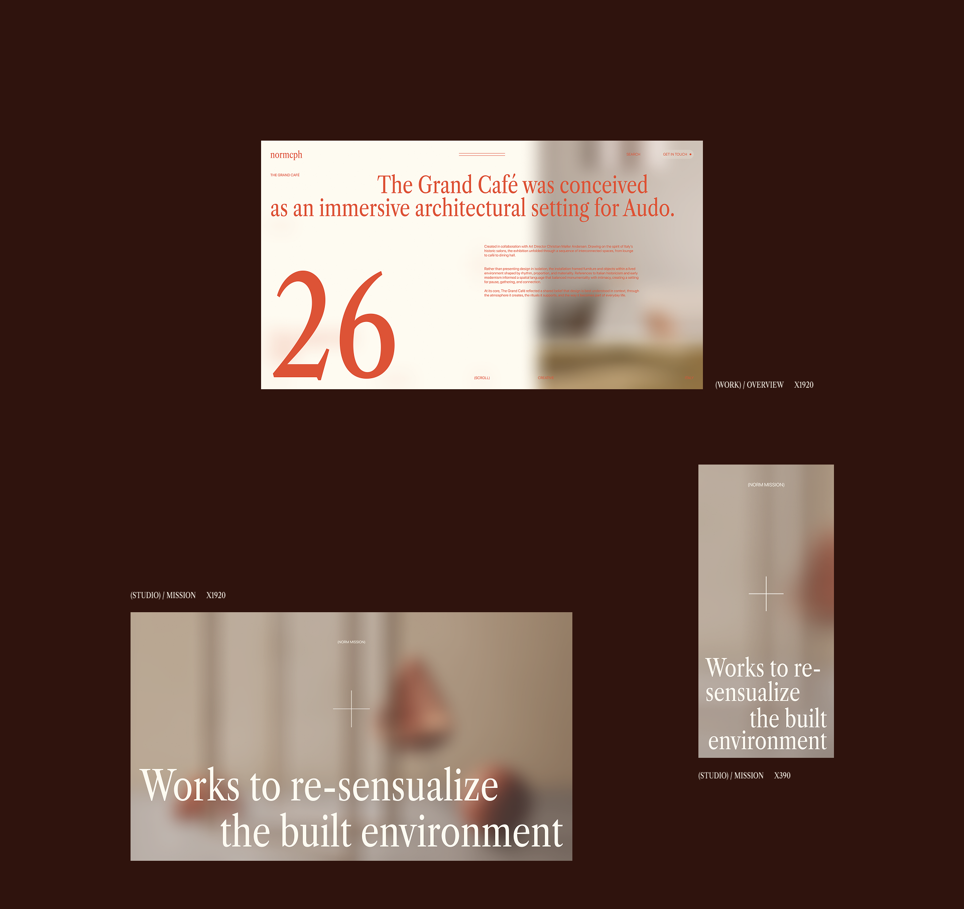Norm Architects — Architecture Website Redesign — Изображение №7 — Интерфейсы, Брендинг на Dprofile