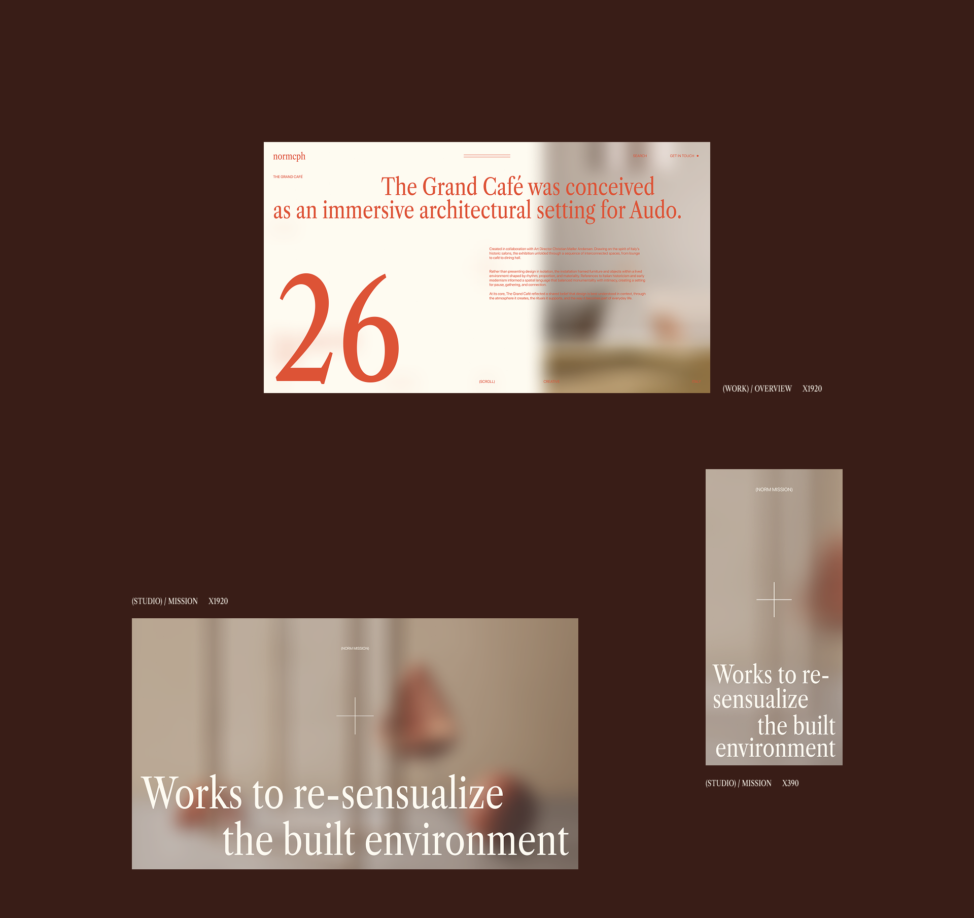 Norm Architects — Architecture Website Redesign — Изображение №7 — Интерфейсы, Брендинг на Dprofile