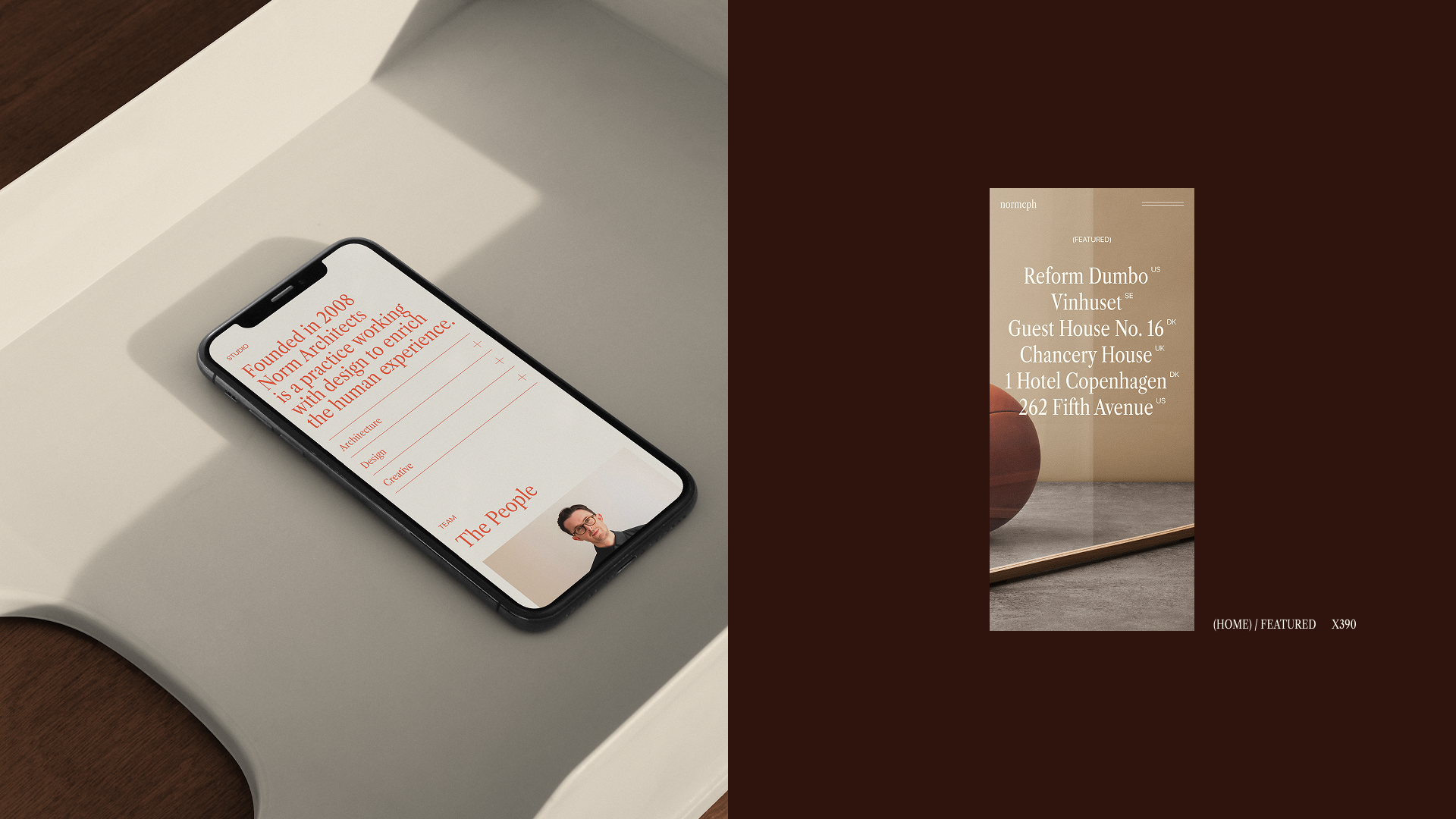 Norm Architects — Architecture Website Redesign — Изображение №13 — Интерфейсы, Брендинг на Dprofile