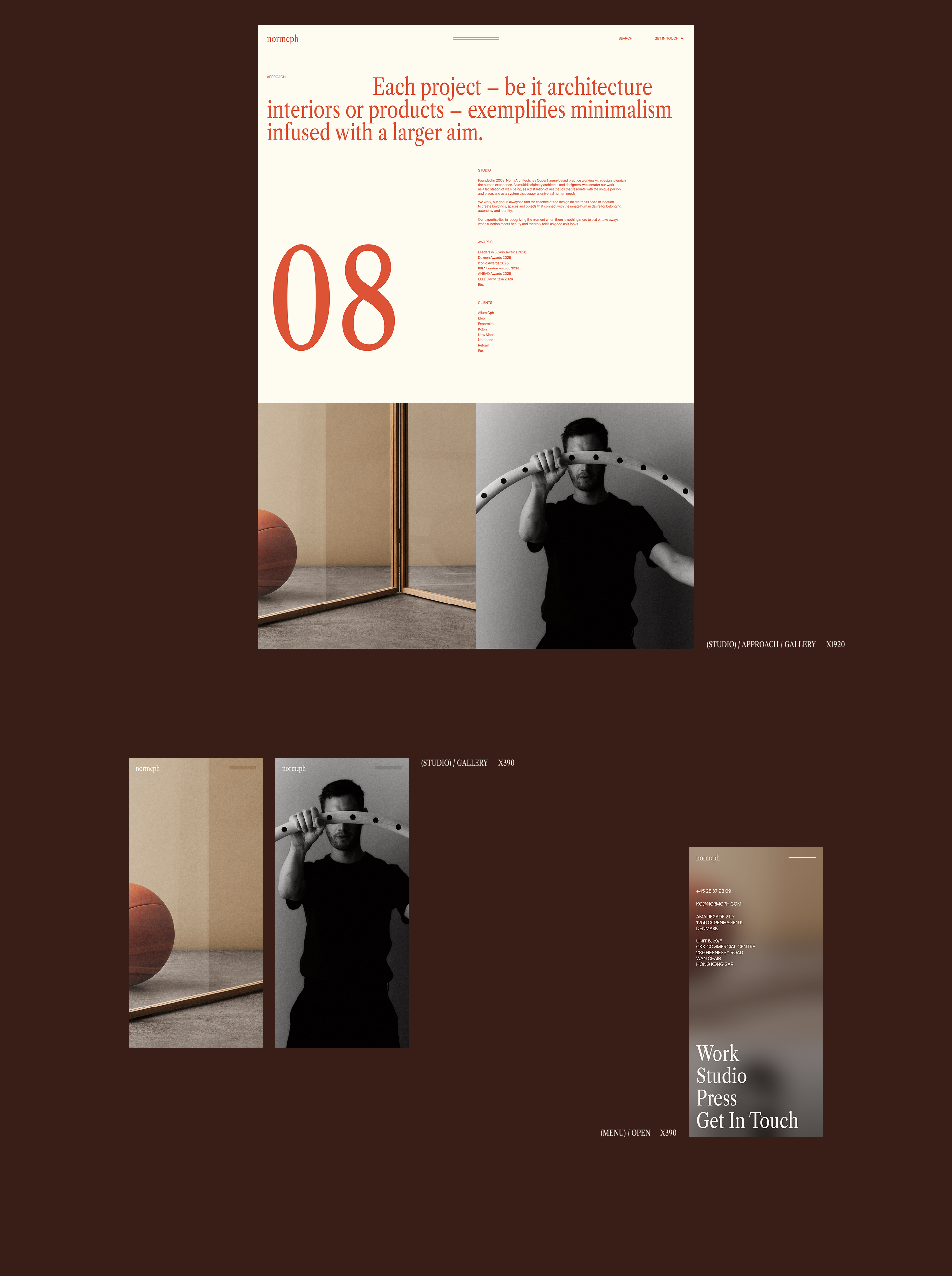 Norm Architects — Website (Re) — Изображение №12 — Интерфейсы, Брендинг на Dprofile