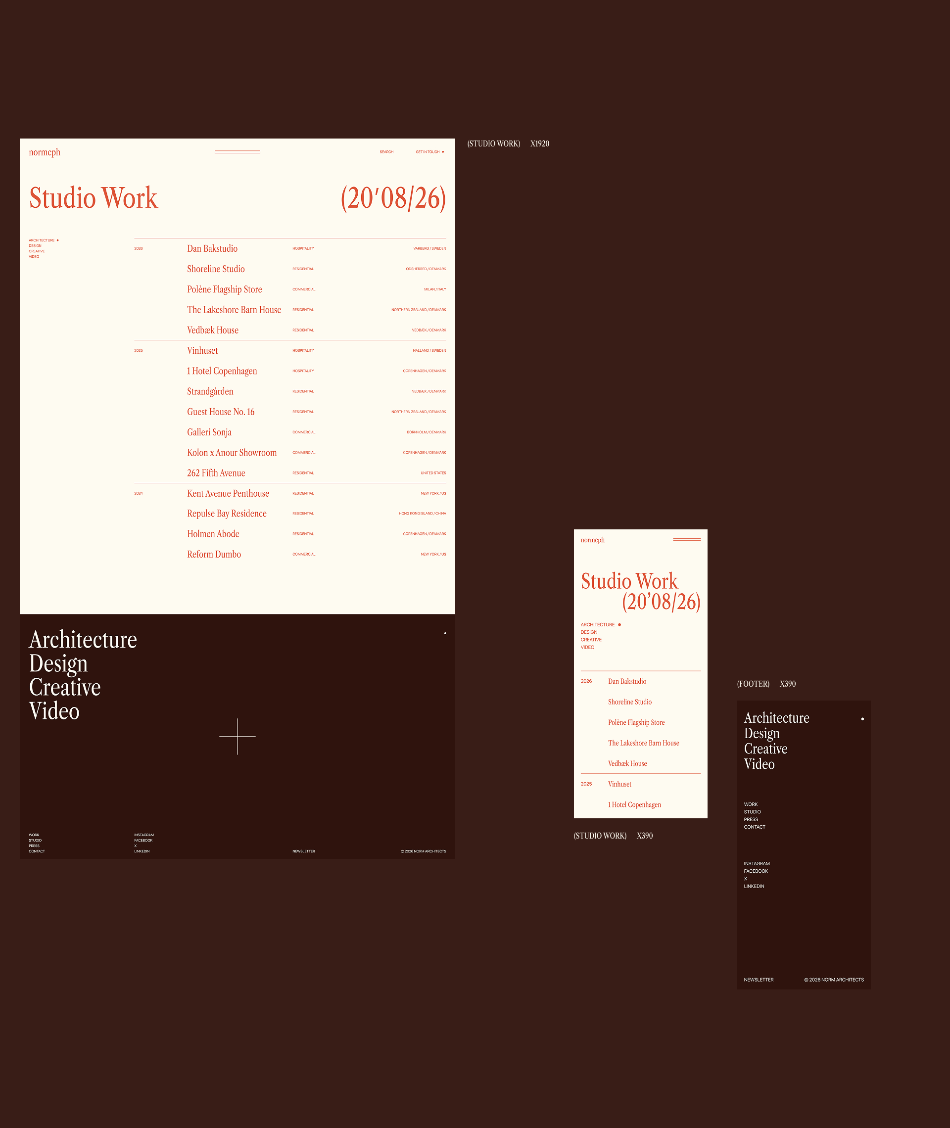 Norm Architects — Website (Re) — Изображение №5 — Интерфейсы, Брендинг на Dprofile