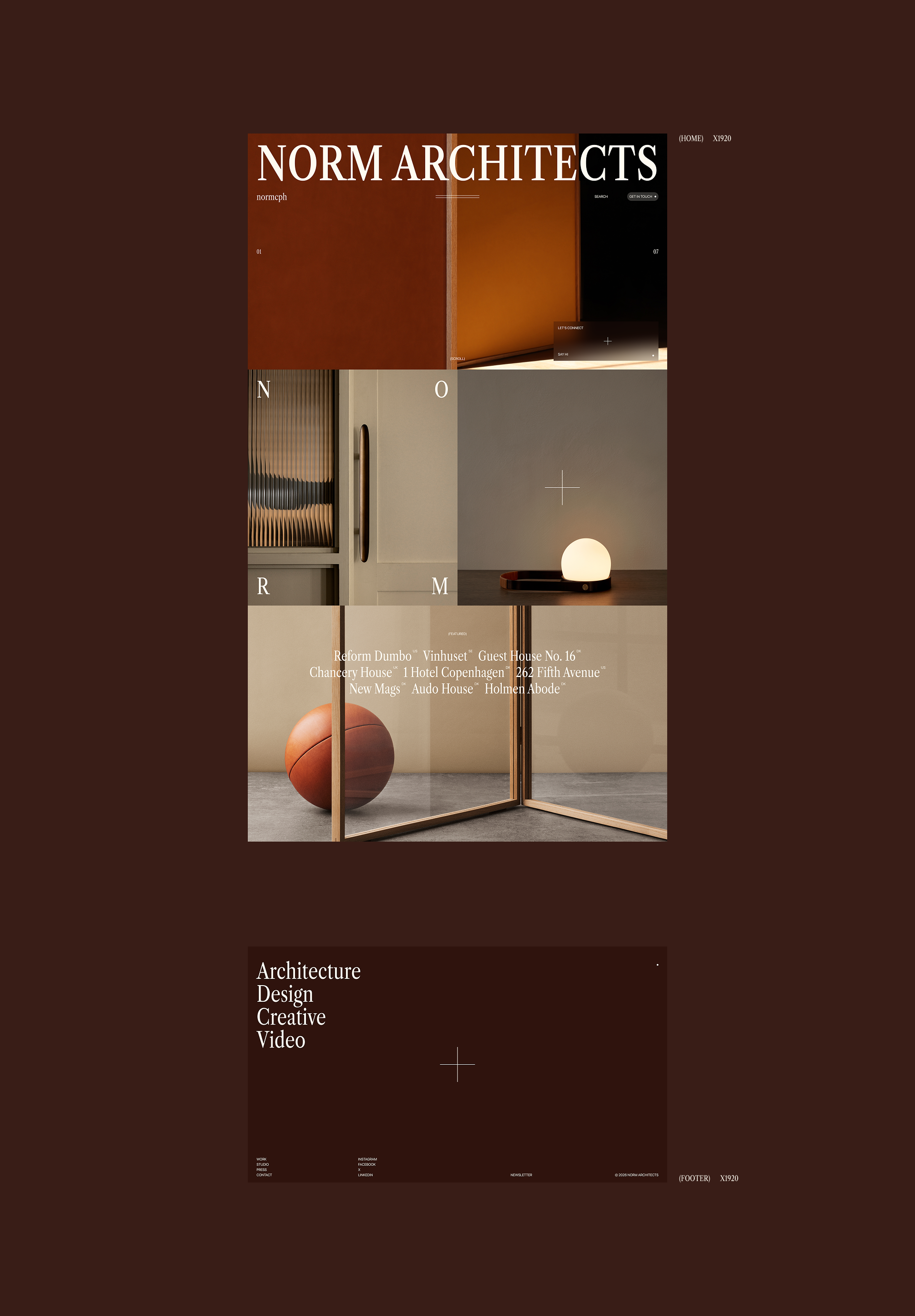 Norm Architects — Website (Re) — Изображение №2 — Интерфейсы, Брендинг на Dprofile