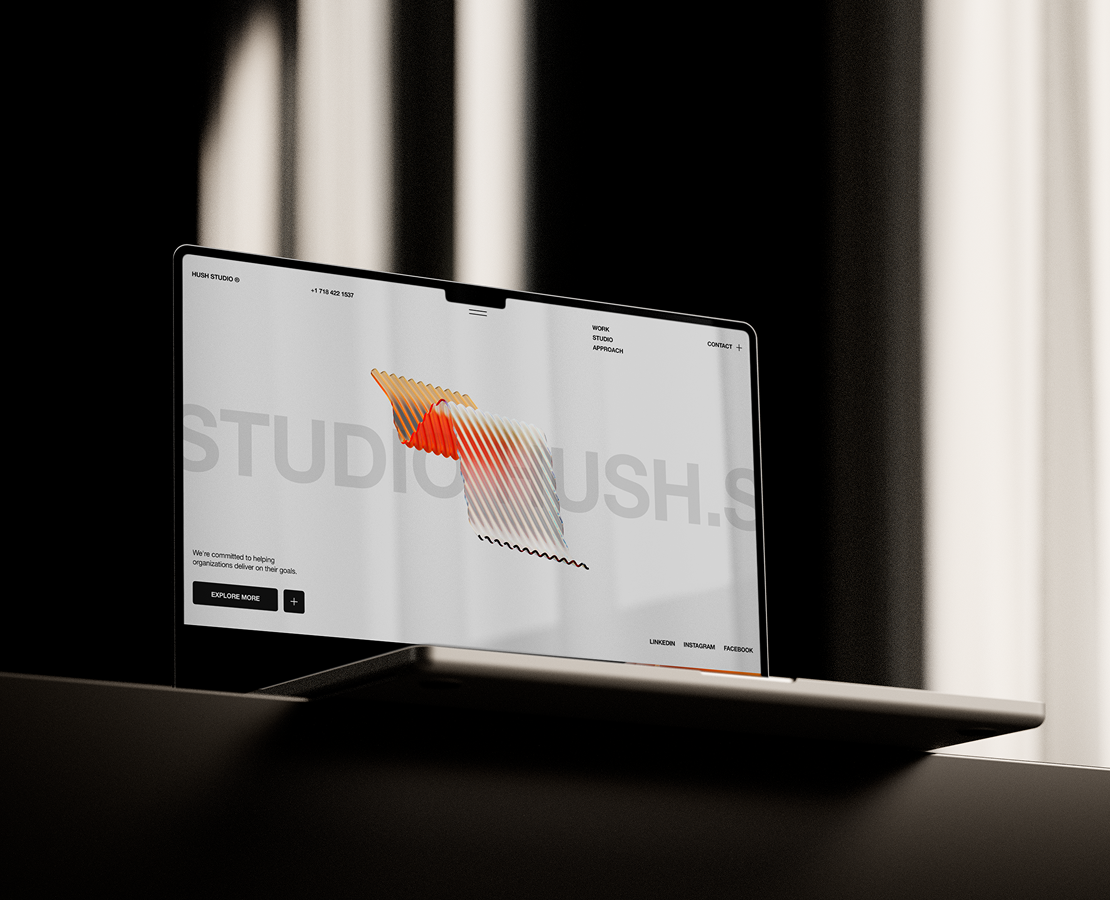 Hush Studio — Website — Интерфейсы на Dprofile