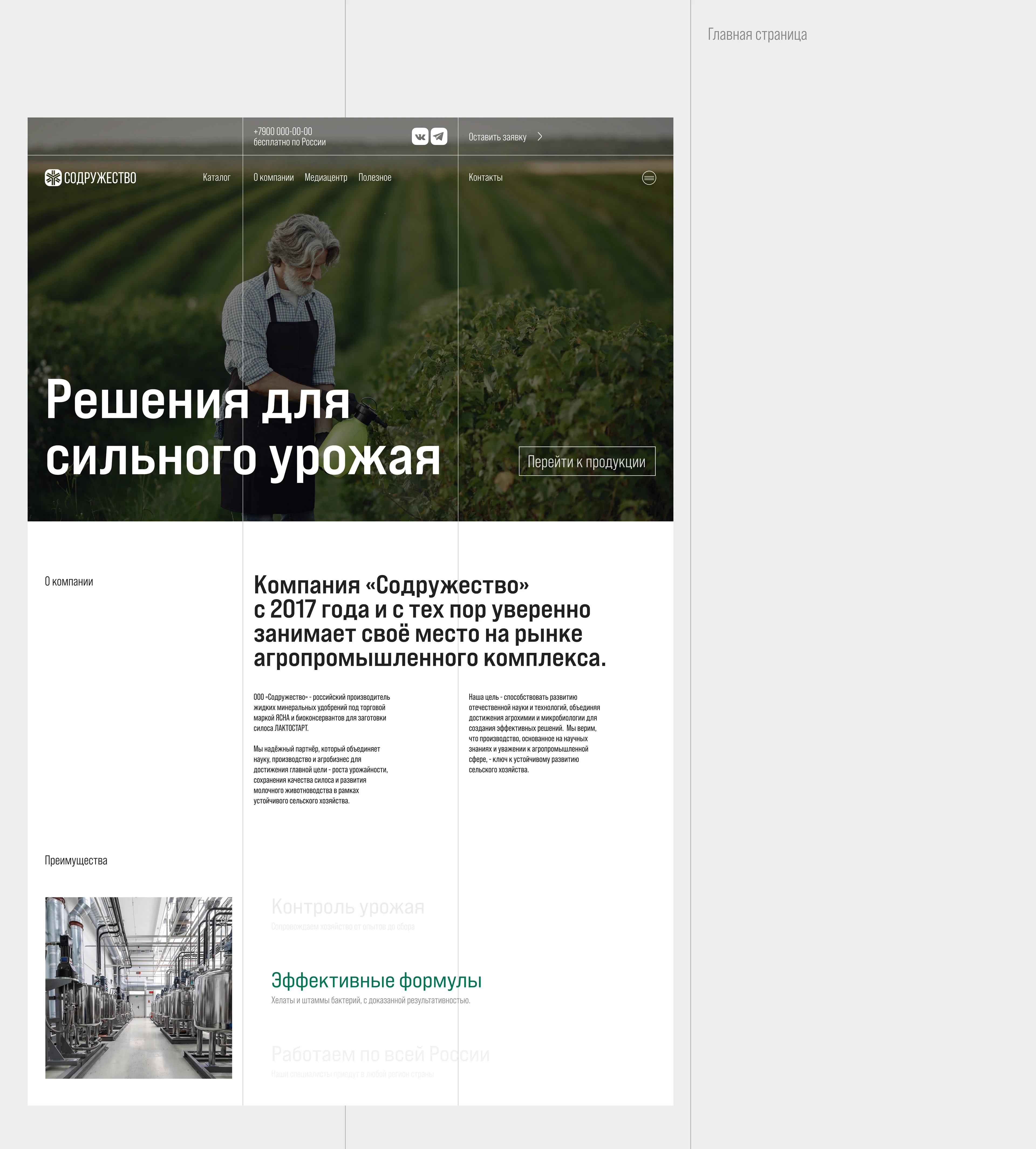 СОДРУЖЕСТВО: Сайт / Агрохимия — Изображение №7 — Интерфейсы, Брендинг на Dprofile