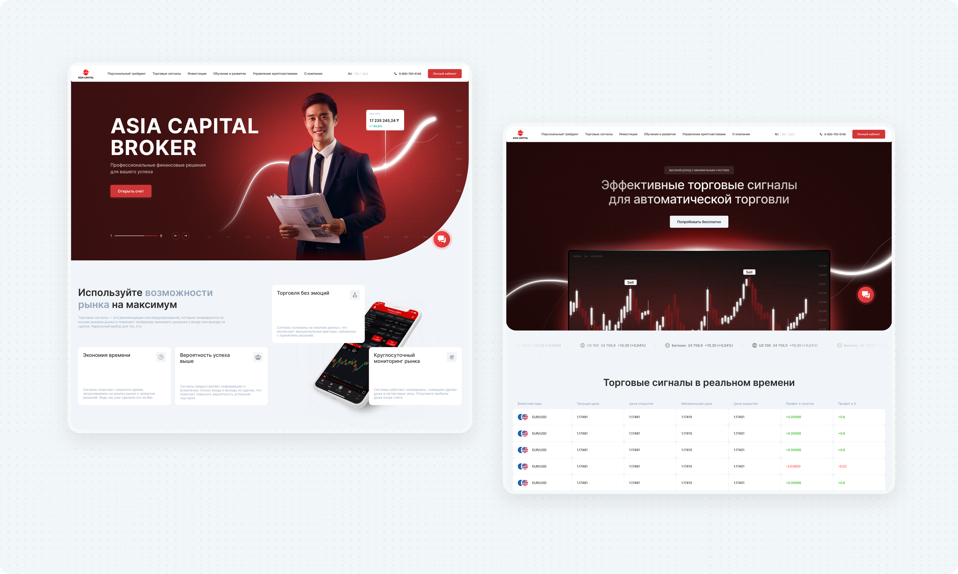 Asia Capital. Личный кабинет — Изображение №13 — Интерфейсы на Dprofile