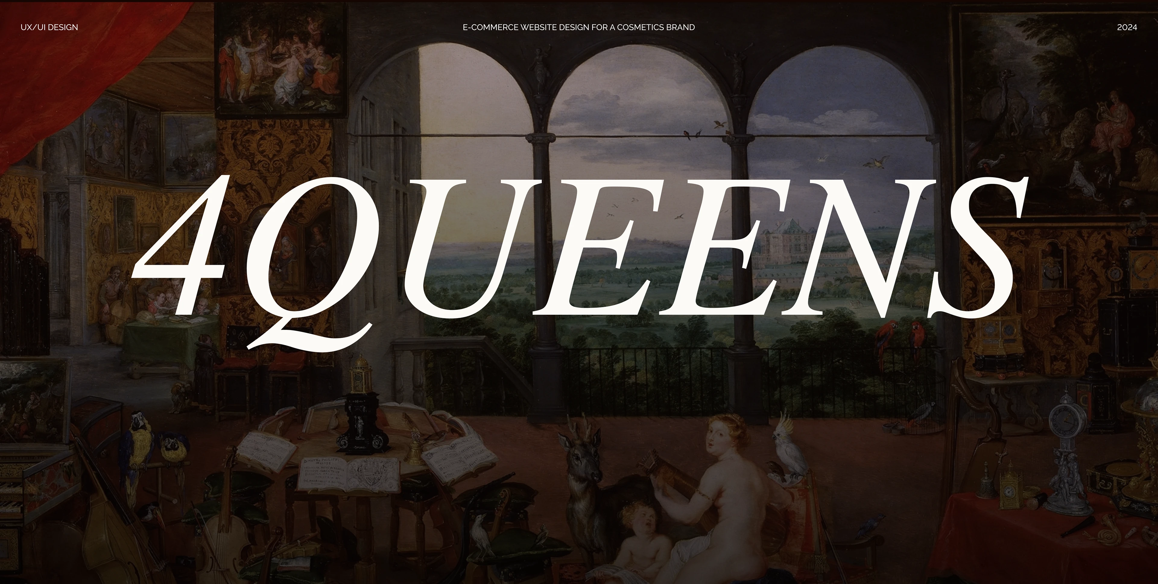 E-commerce website design for brand 4QUEENS — Изображение №1 — Интерфейсы, Брендинг на Dprofile
