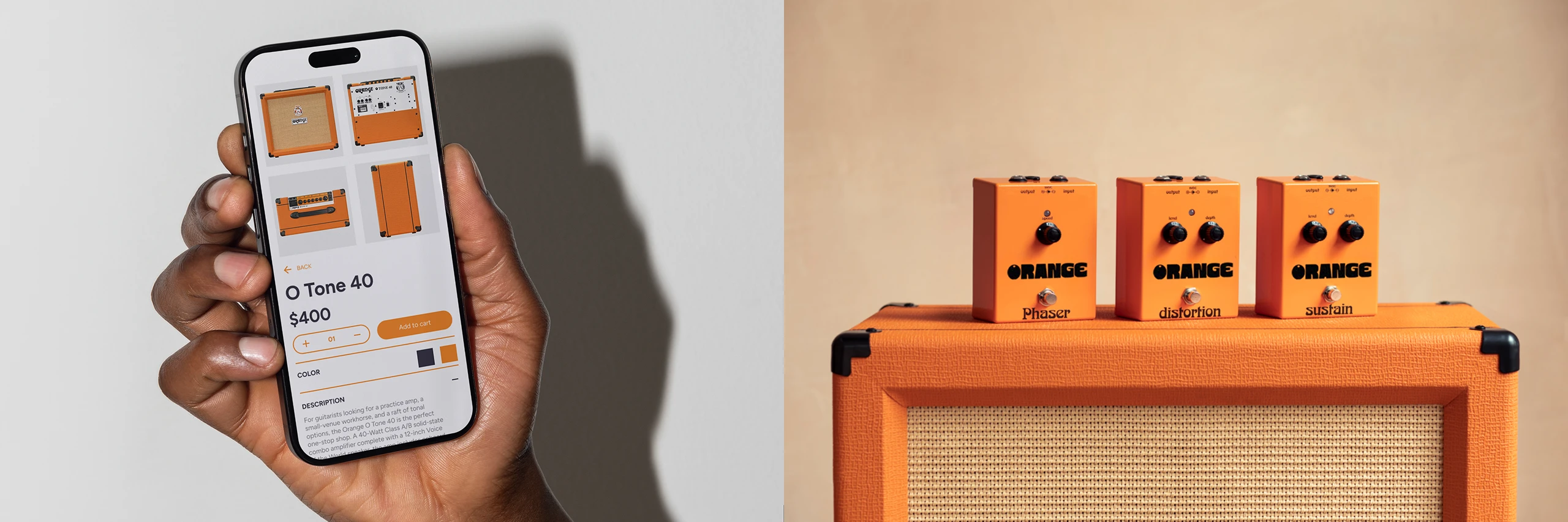 Orange Amplifiers | Website Redesign — Изображение №6 — Интерфейсы, Брендинг на Dprofile