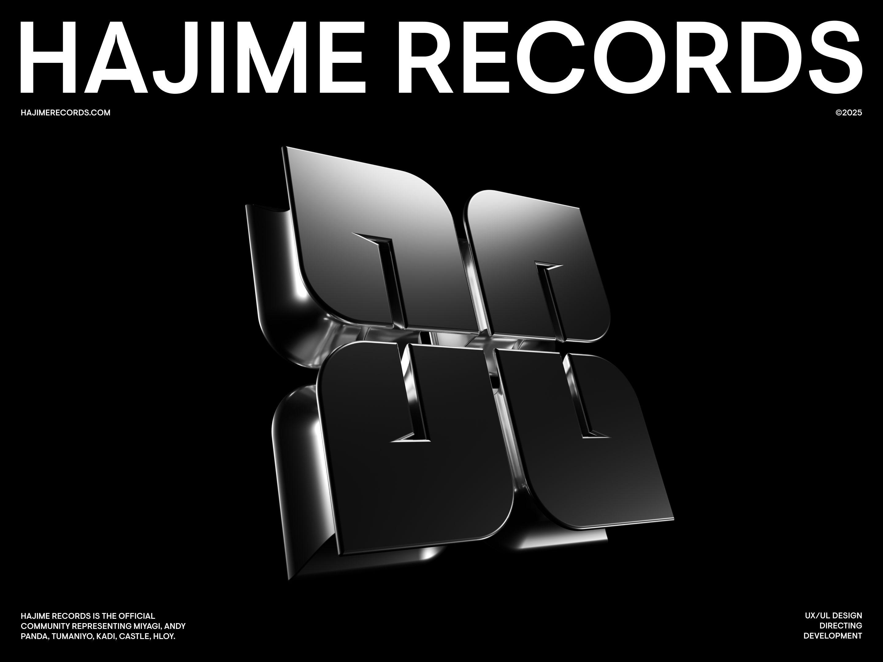 Hajime Records — Изображение №1 — Интерфейсы, Брендинг на Dprofile
