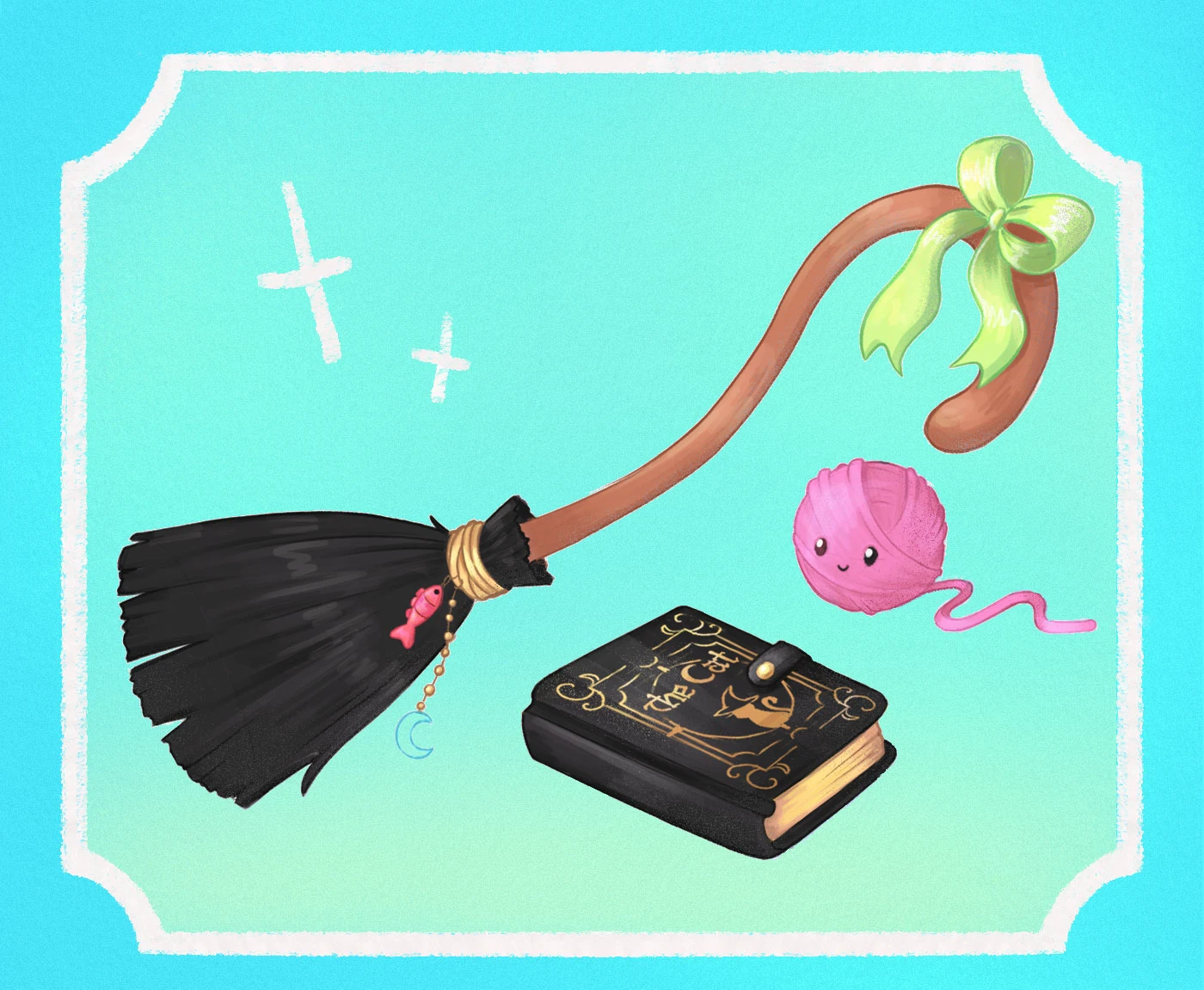 Стикерпак "Кошачья ведьма" — Изображение №5 — Брендинг, Иллюстрация на Dprofile