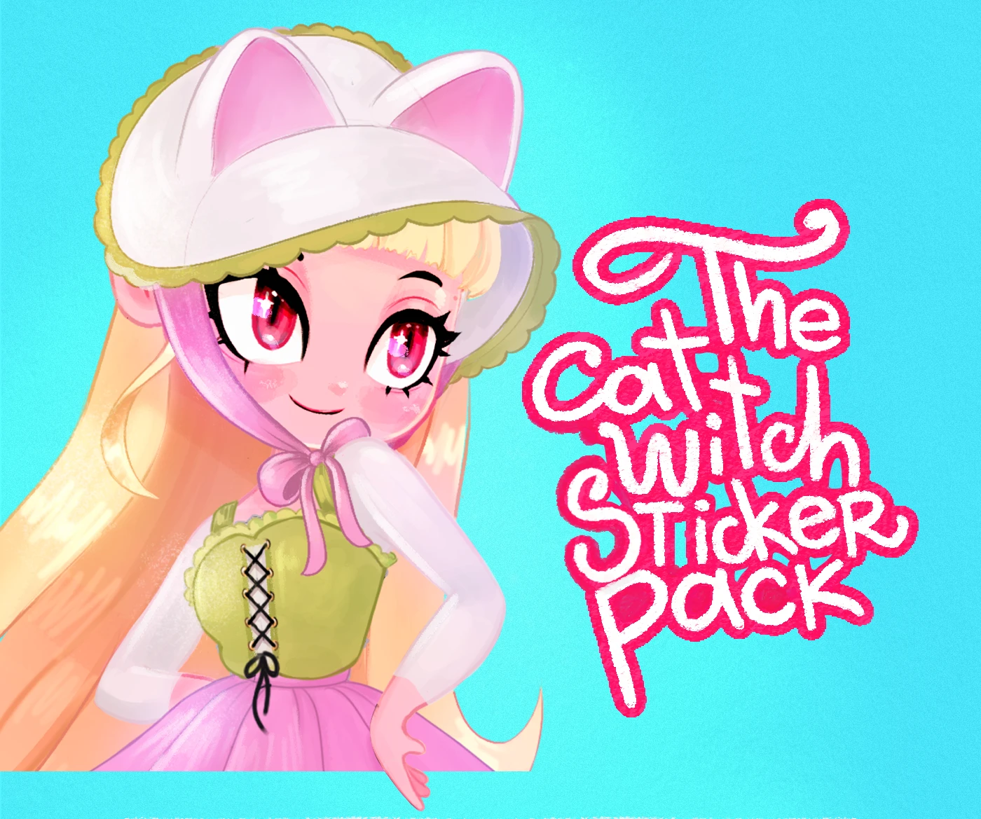 Стикерпак "Кошачья ведьма" — Изображение №1 — Брендинг, Иллюстрация на Dprofile