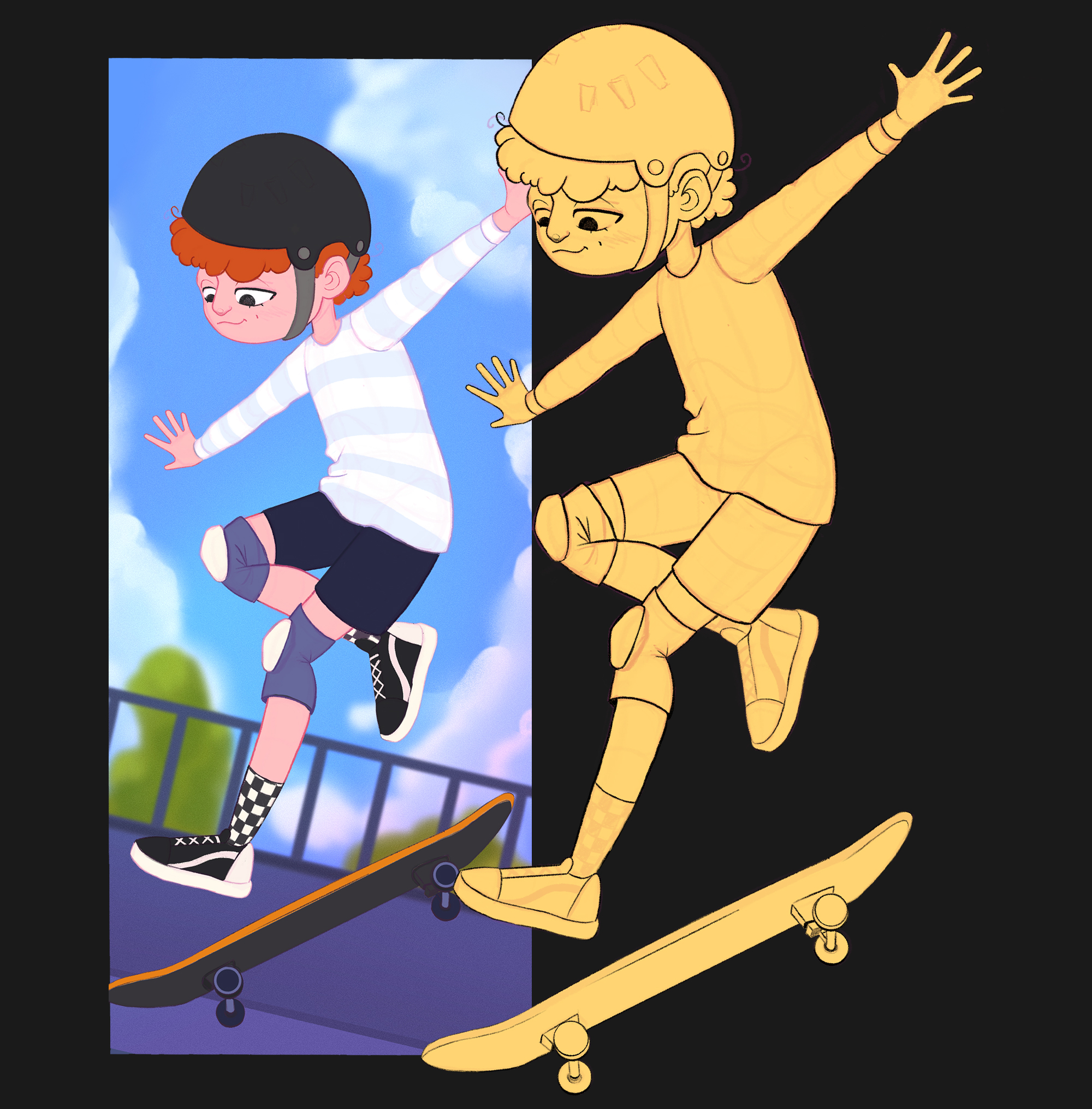 Дети - спортсмены / дизайн персонажей — Изображение №6 — Иллюстрация на Dprofile