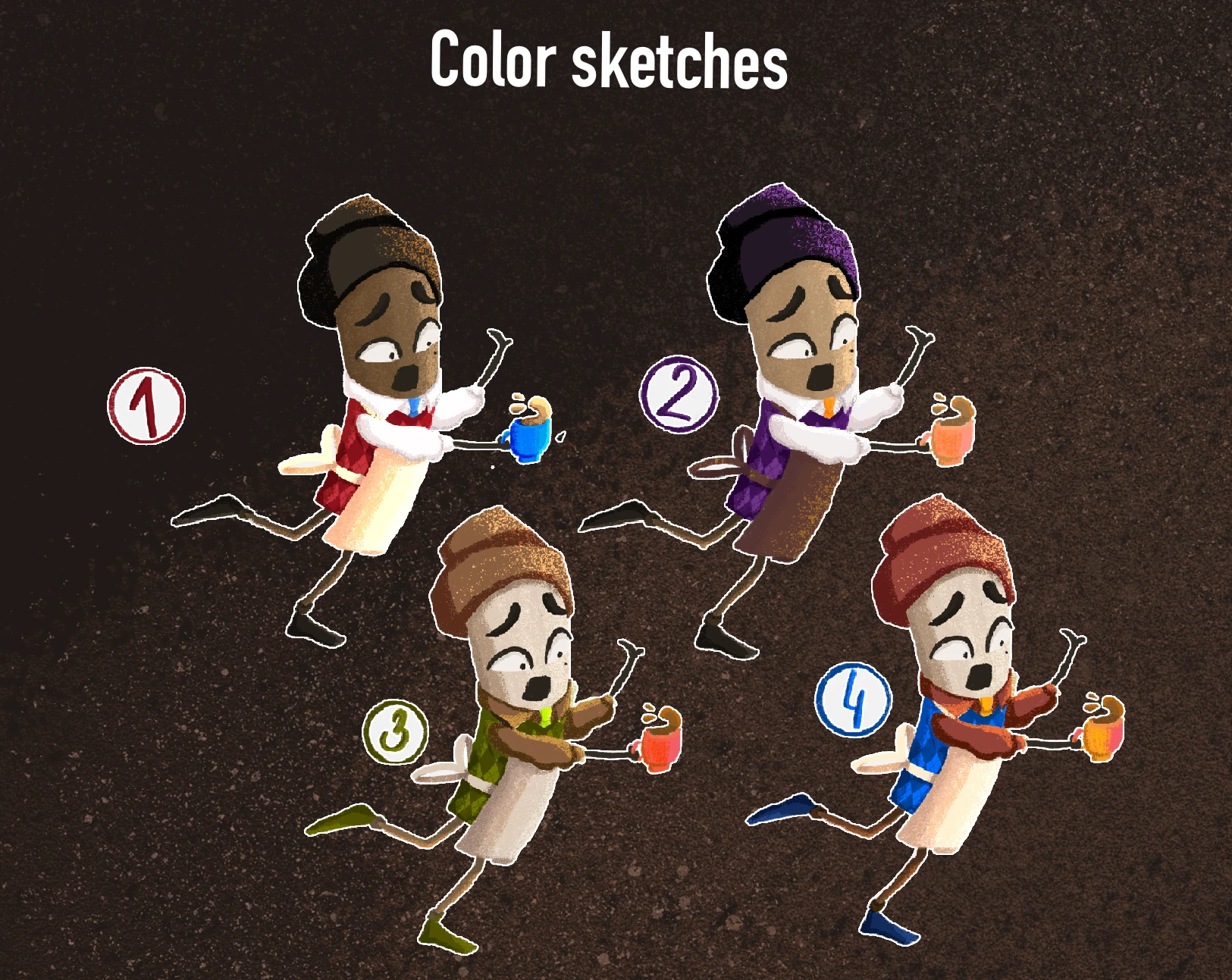 Маскот для кофейни — Изображение №4 — Брендинг, Иллюстрация на Dprofile