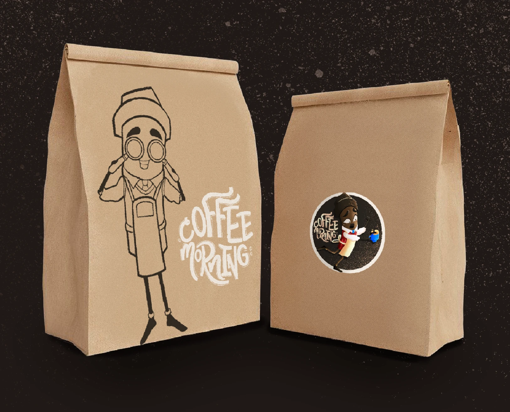 Маскот для кофейни — Изображение №11 — Брендинг, Иллюстрация на Dprofile