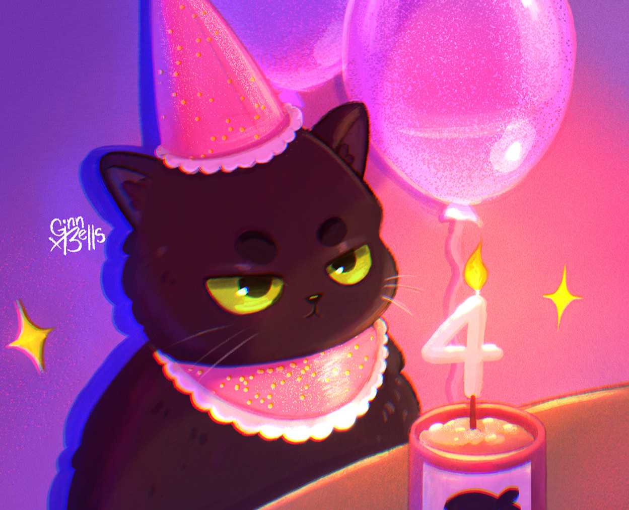 Челлендж с котиками — Иллюстрация на Dprofile