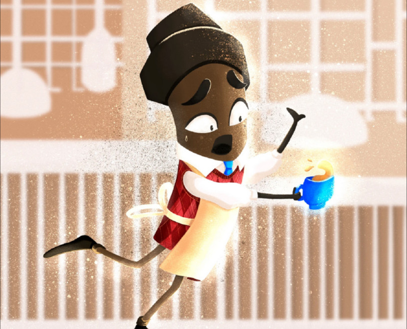 Маскот для кофейни на Dprofile