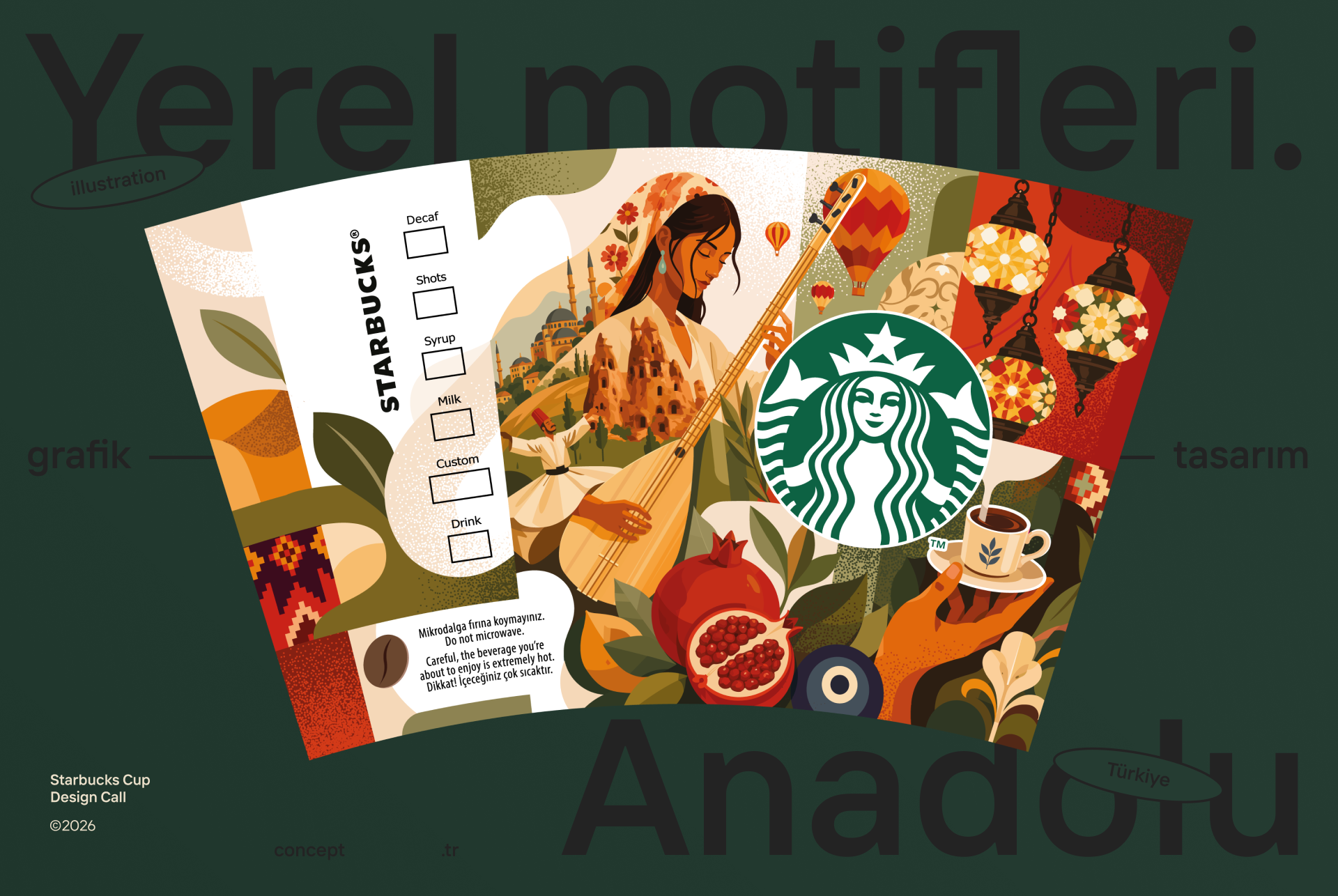 Starbucks Cup Design'26 — Изображение №4 — Иллюстрация, Графика на Dprofile