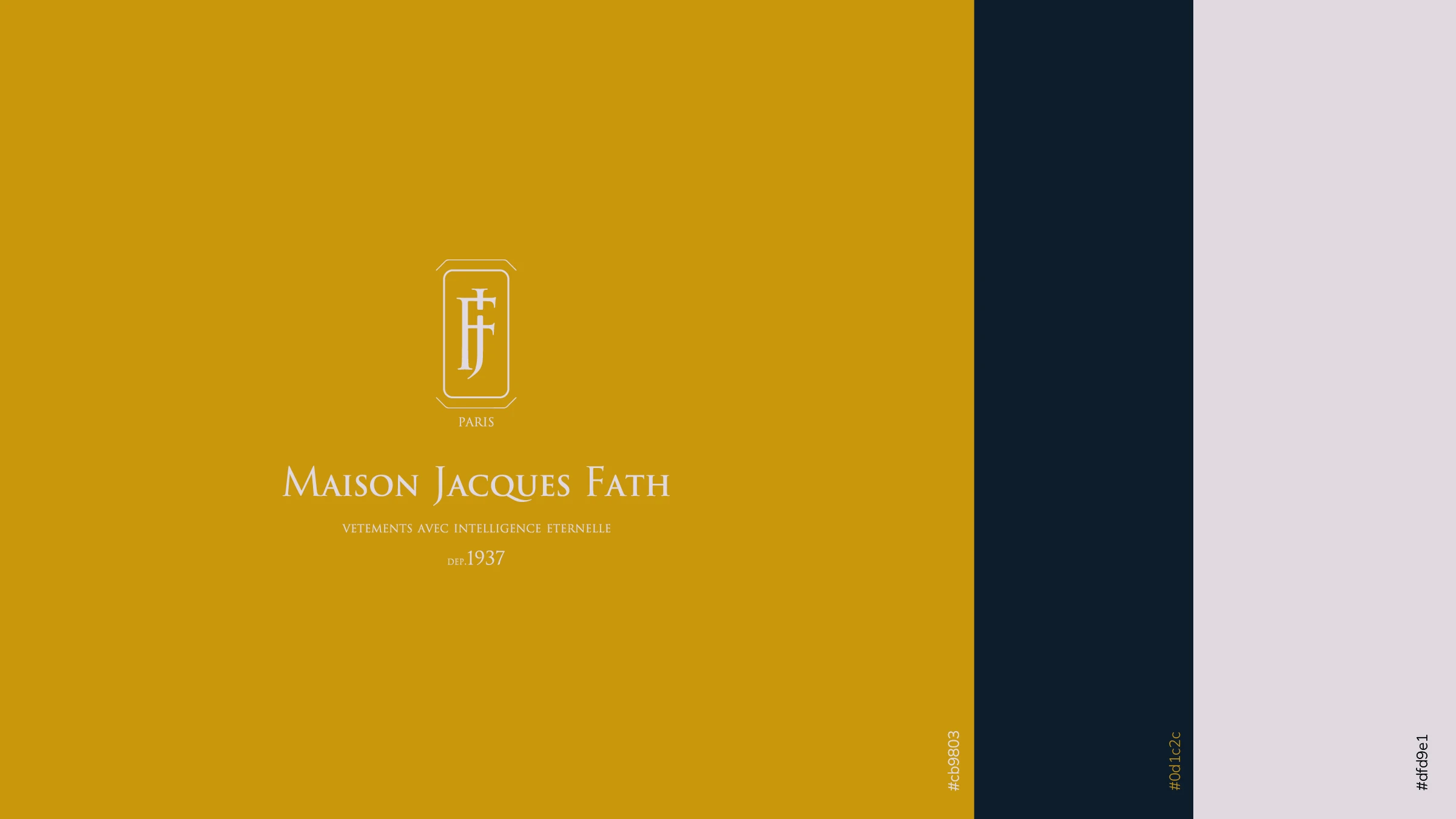 БРЕНДБУК | ДОМ МОДЫ | ЛОГОТИП | MAISON JACQUES FATH — Изображение №3 — Брендинг на Dprofile
