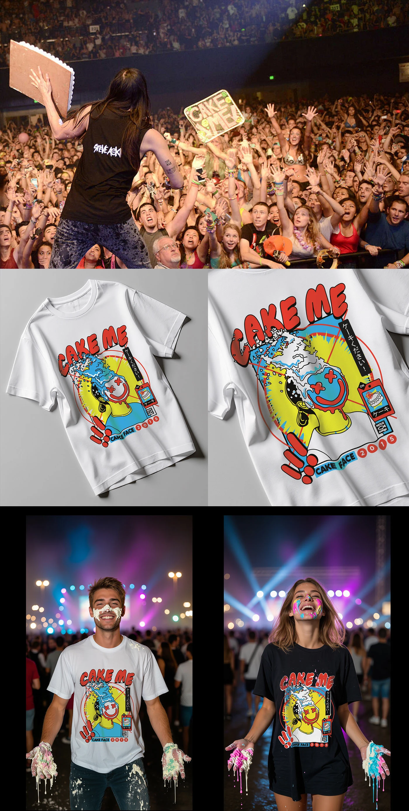 Принт "Cake me" Steve Aoki — Изображение №2 — Брендинг, Графика на Dprofile