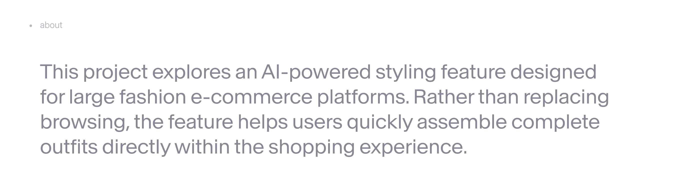 AI Outfit Curation — Изображение №1 — Интерфейсы на Dprofile