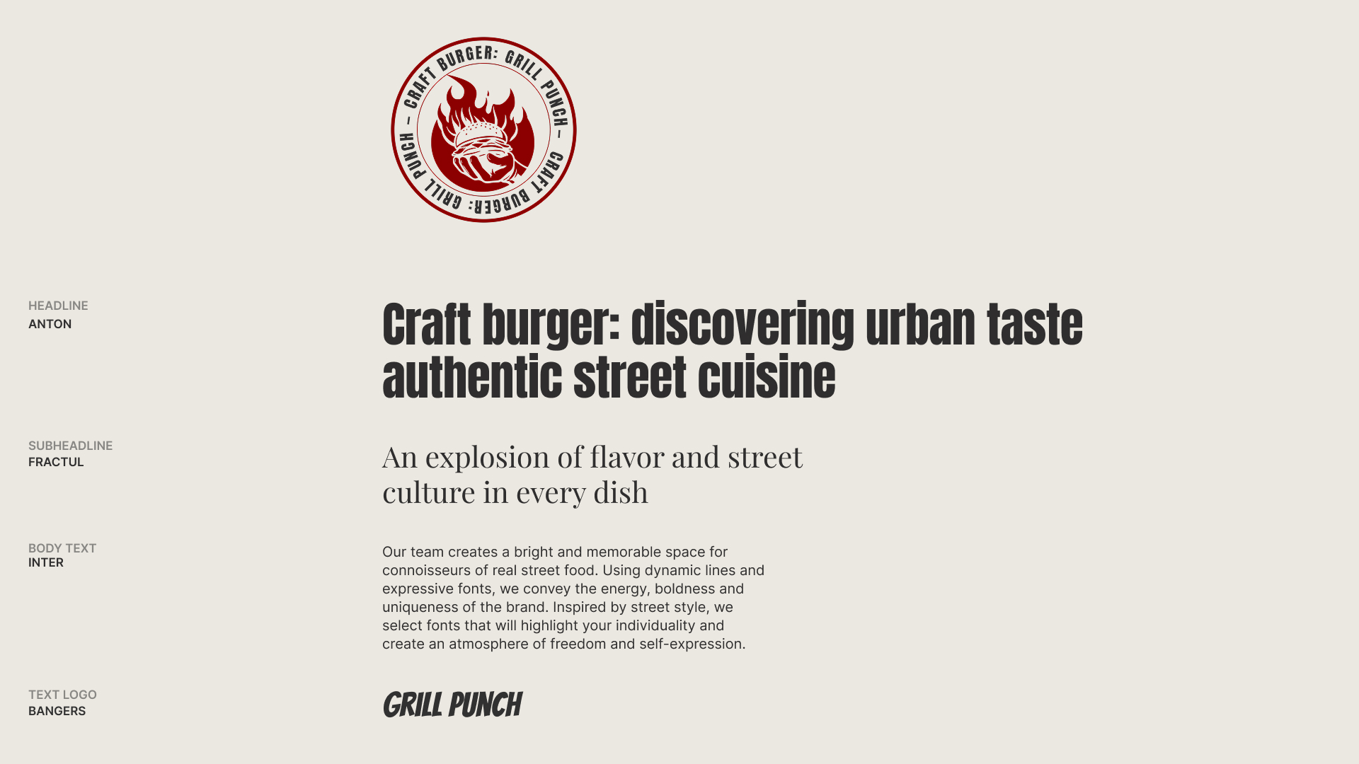 Branding of the craft burger restaurant Grill Punch — Изображение №21 — Брендинг на Dprofile