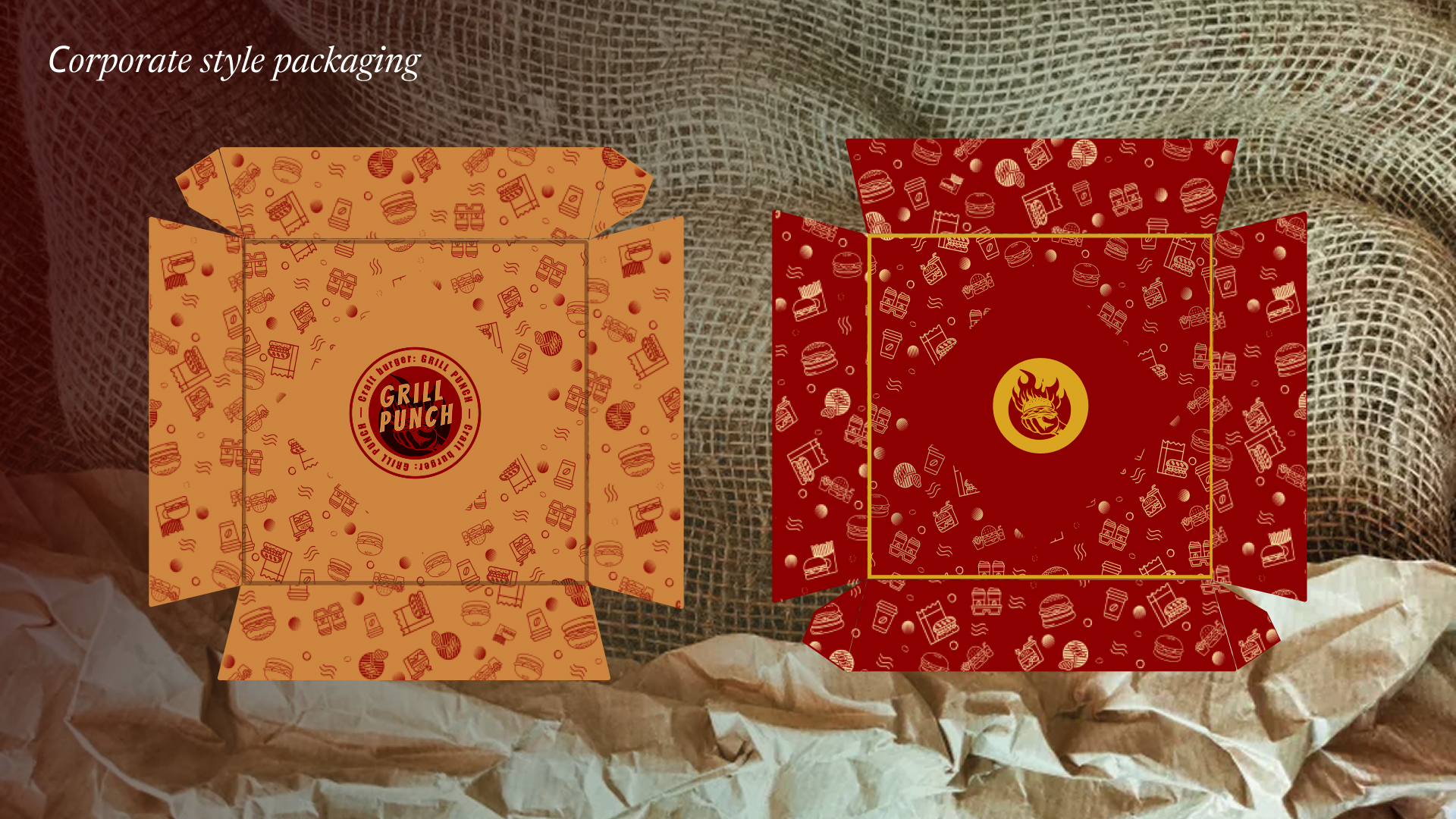 Branding of the craft burger restaurant Grill Punch — Изображение №30 — Брендинг на Dprofile