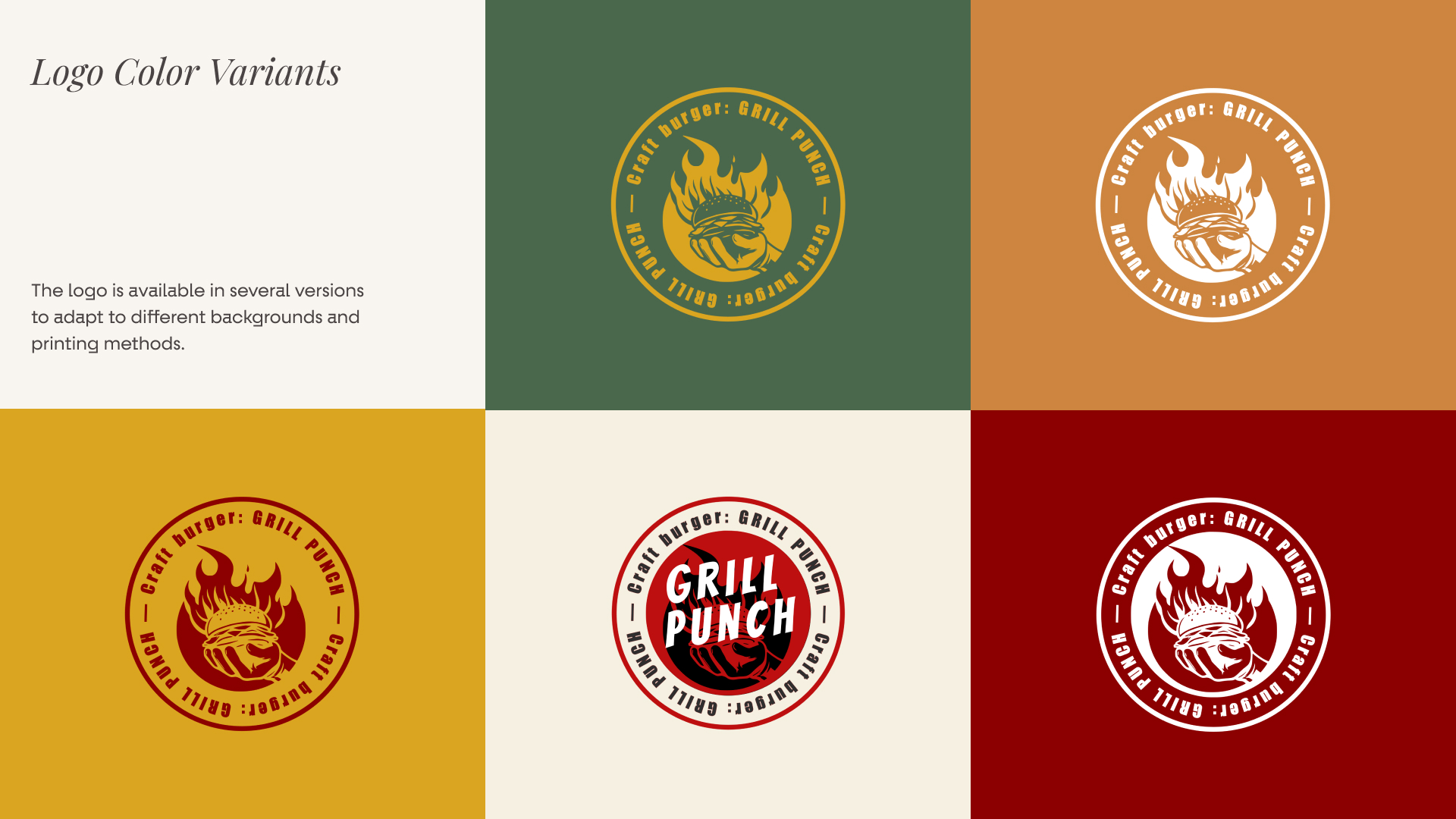 Branding of the craft burger restaurant Grill Punch — Изображение №17 — Брендинг на Dprofile