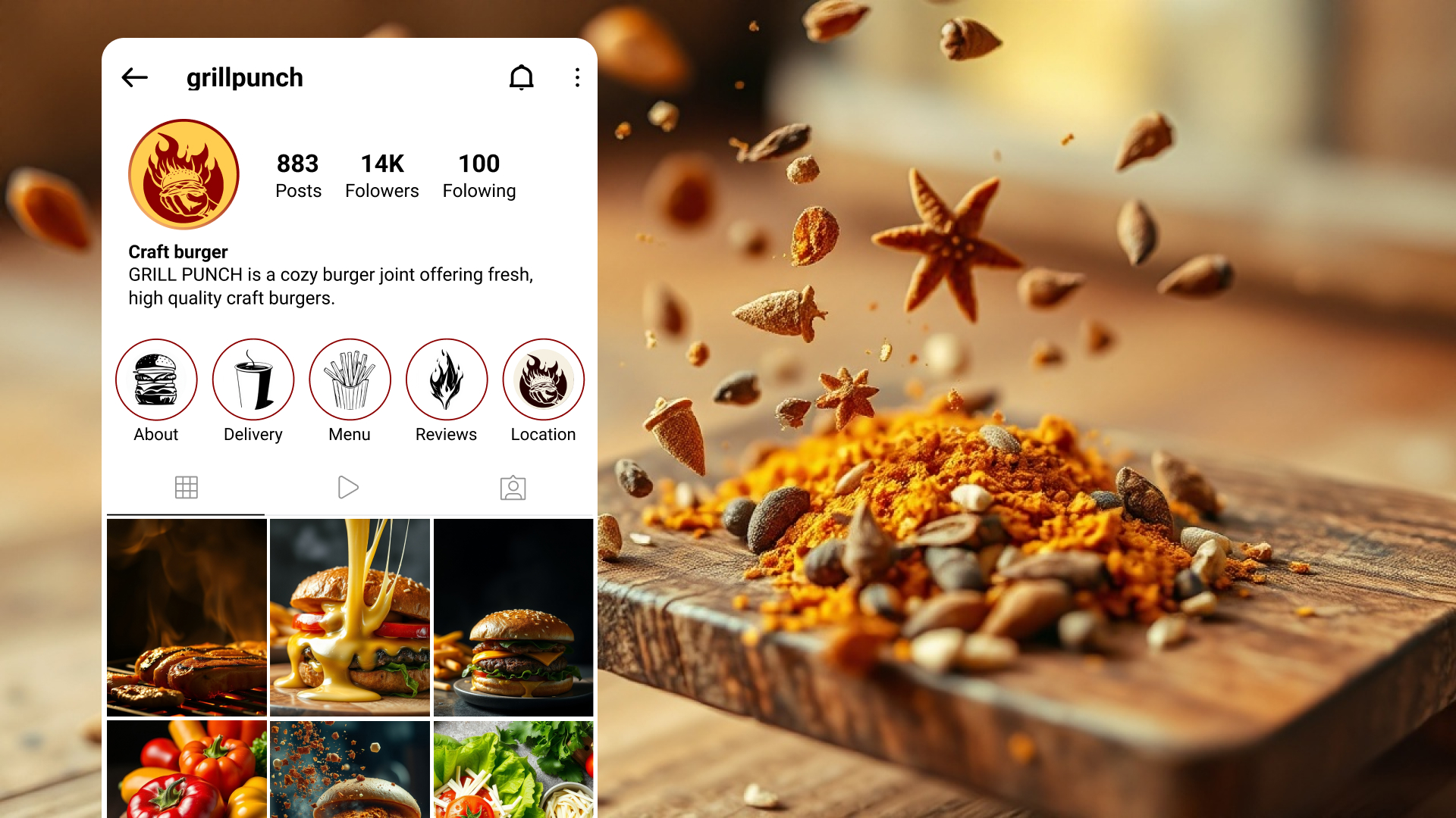 Branding of the craft burger restaurant Grill Punch — Изображение №29 — Брендинг на Dprofile