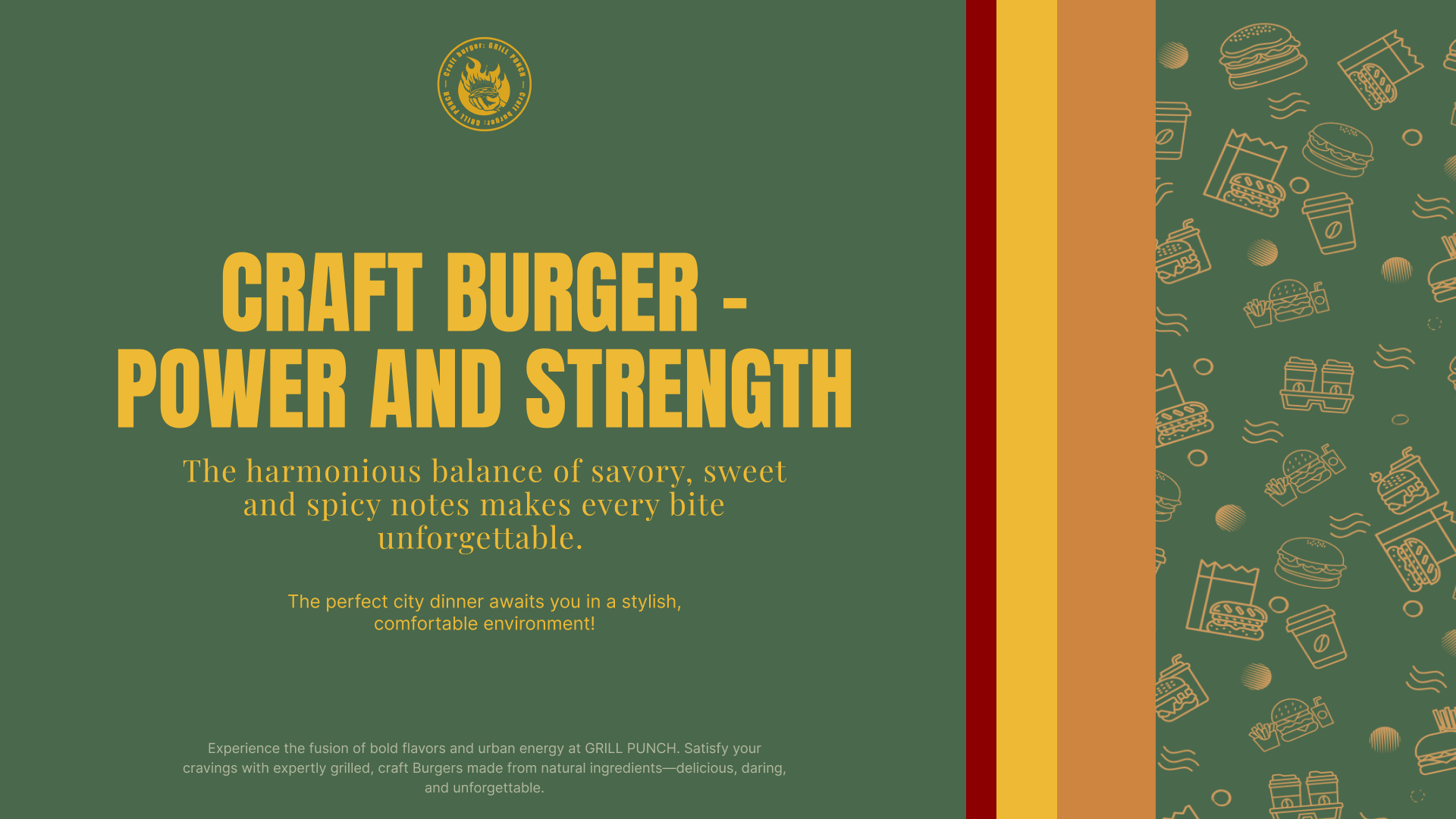 Branding of the craft burger restaurant Grill Punch — Изображение №22 — Брендинг на Dprofile