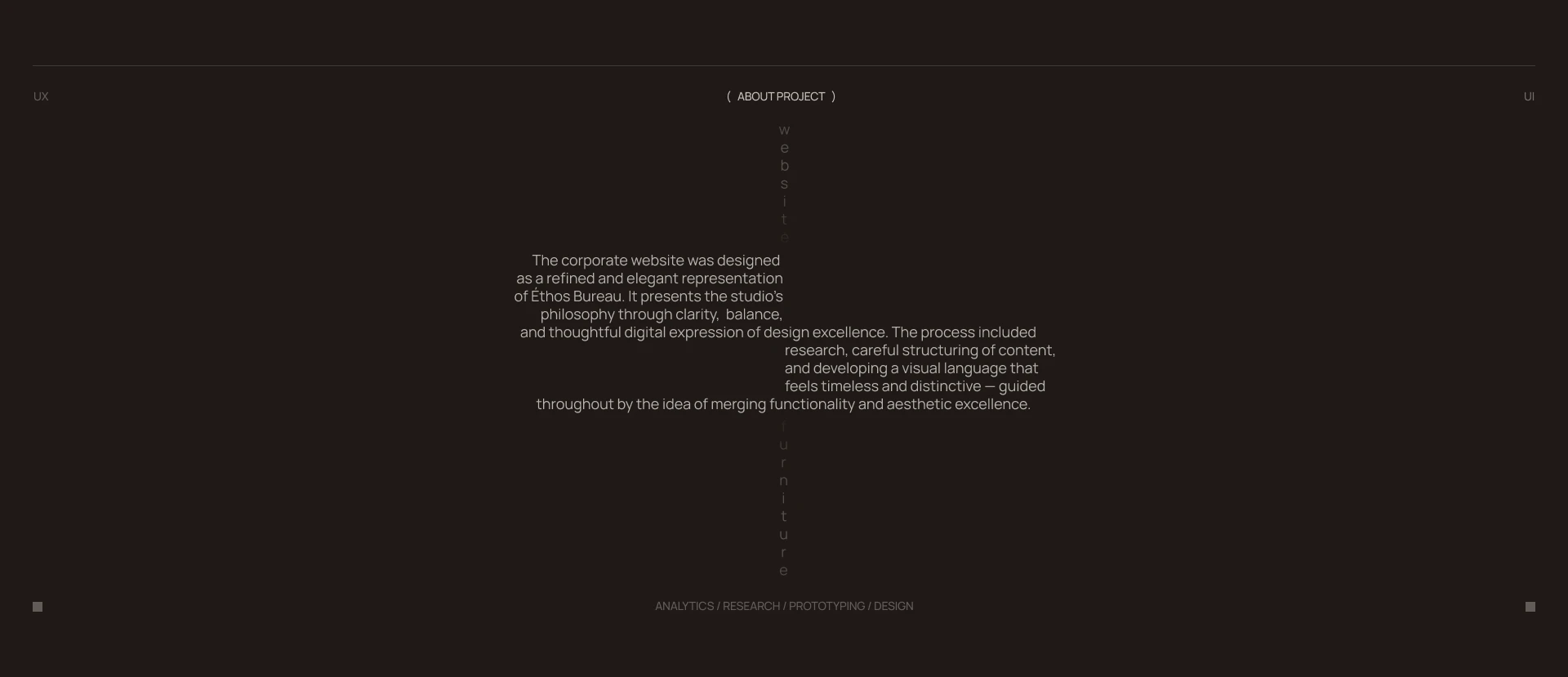 Éthos Bureau/Корпоративный сайт — Изображение №2 — Интерфейсы, Брендинг на Dprofile