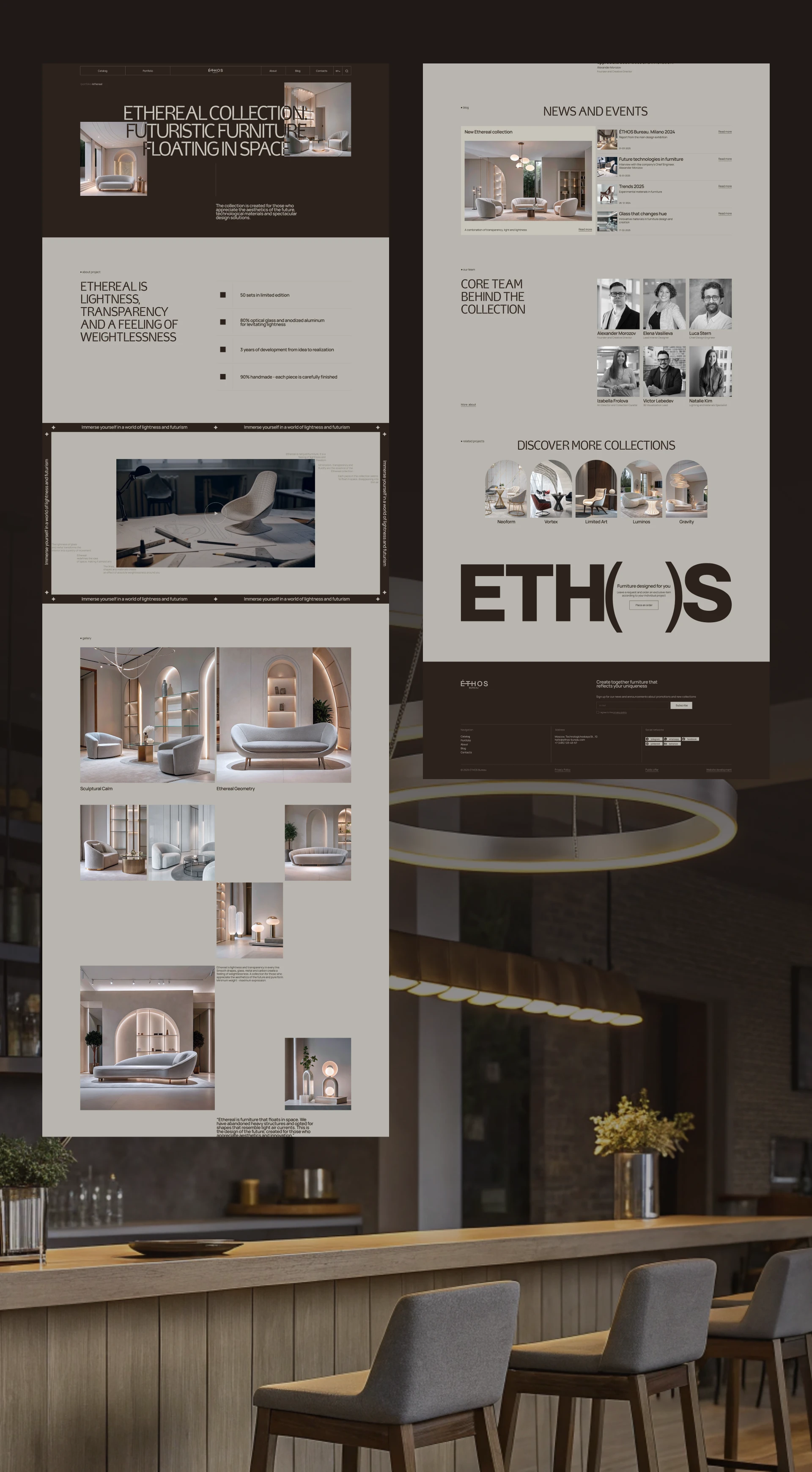 Éthos Bureau/Корпоративный сайт — Изображение №5 — Интерфейсы, Брендинг на Dprofile