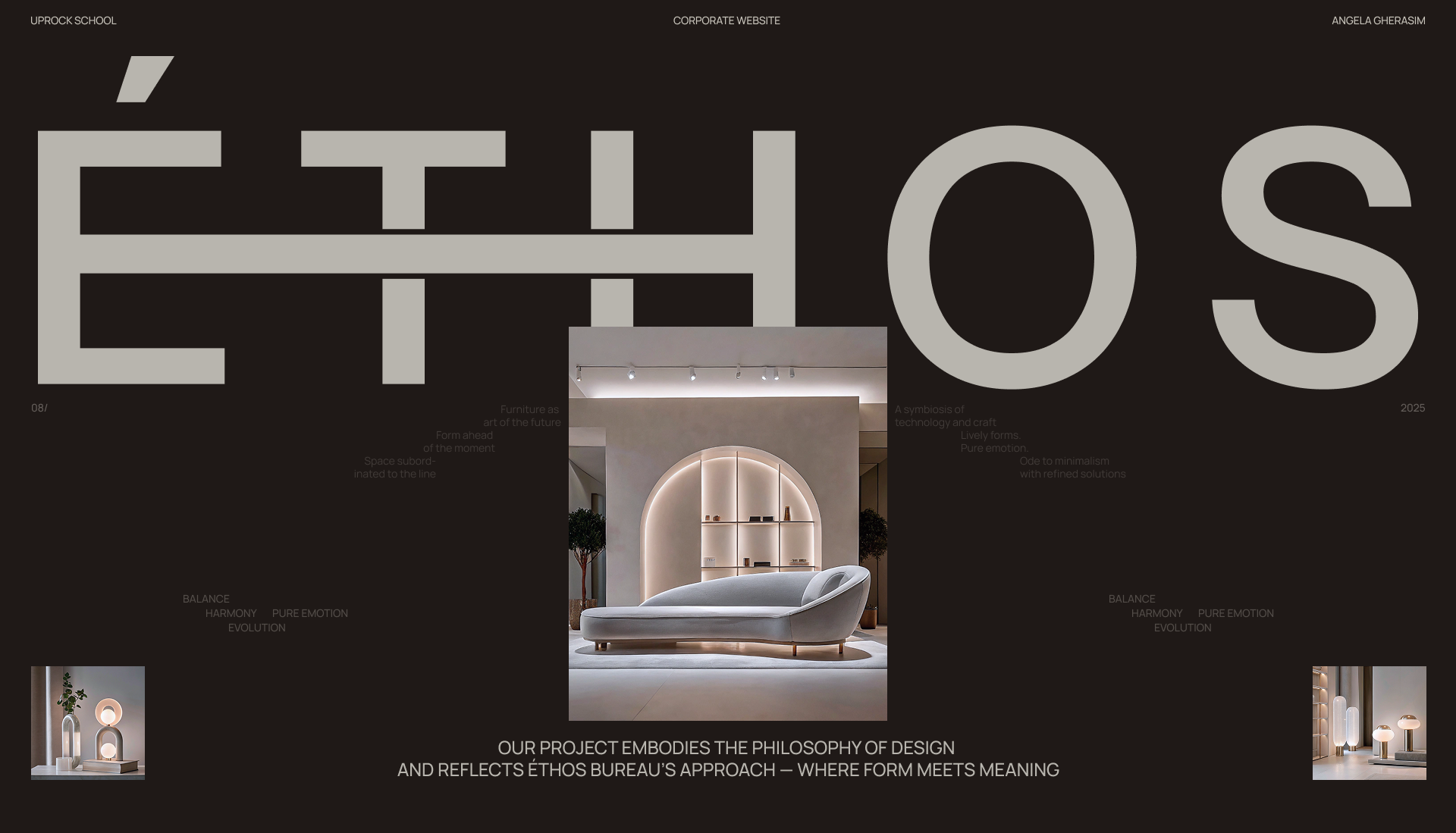 Éthos Bureau/Корпоративный сайт — Изображение №1 — Интерфейсы, Брендинг на Dprofile