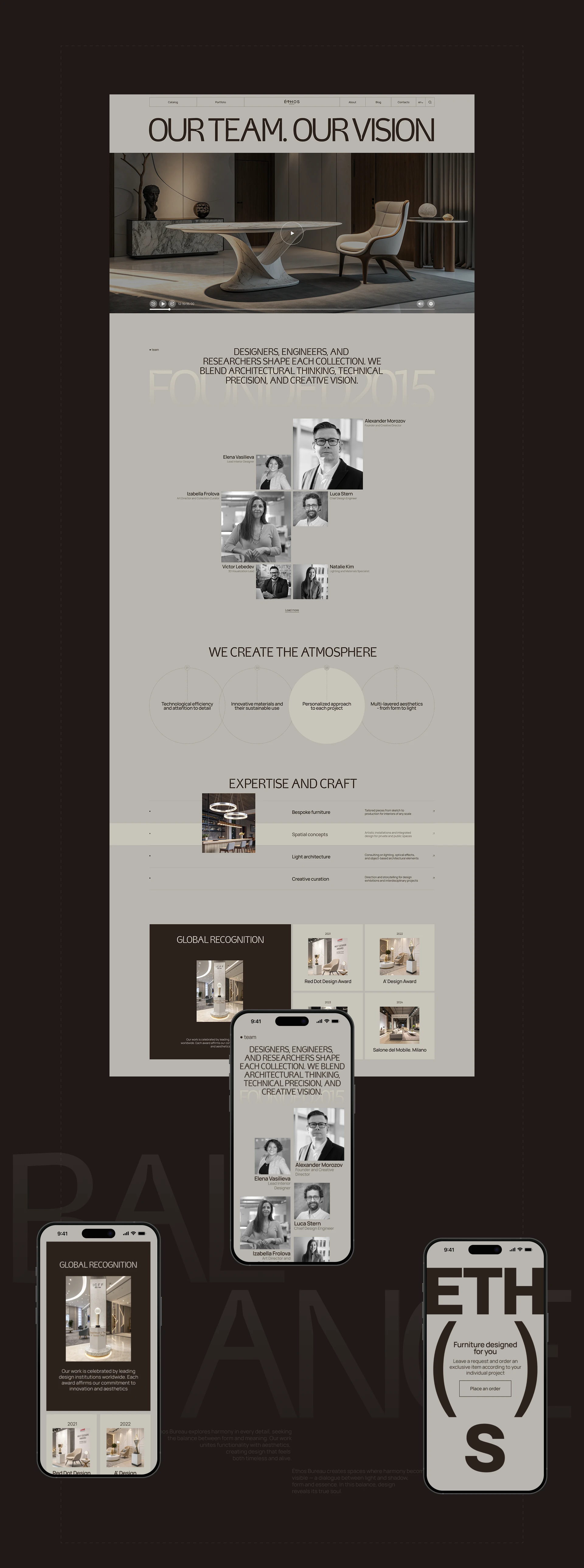 Éthos Bureau/Корпоративный сайт — Изображение №7 — Интерфейсы, Брендинг на Dprofile
