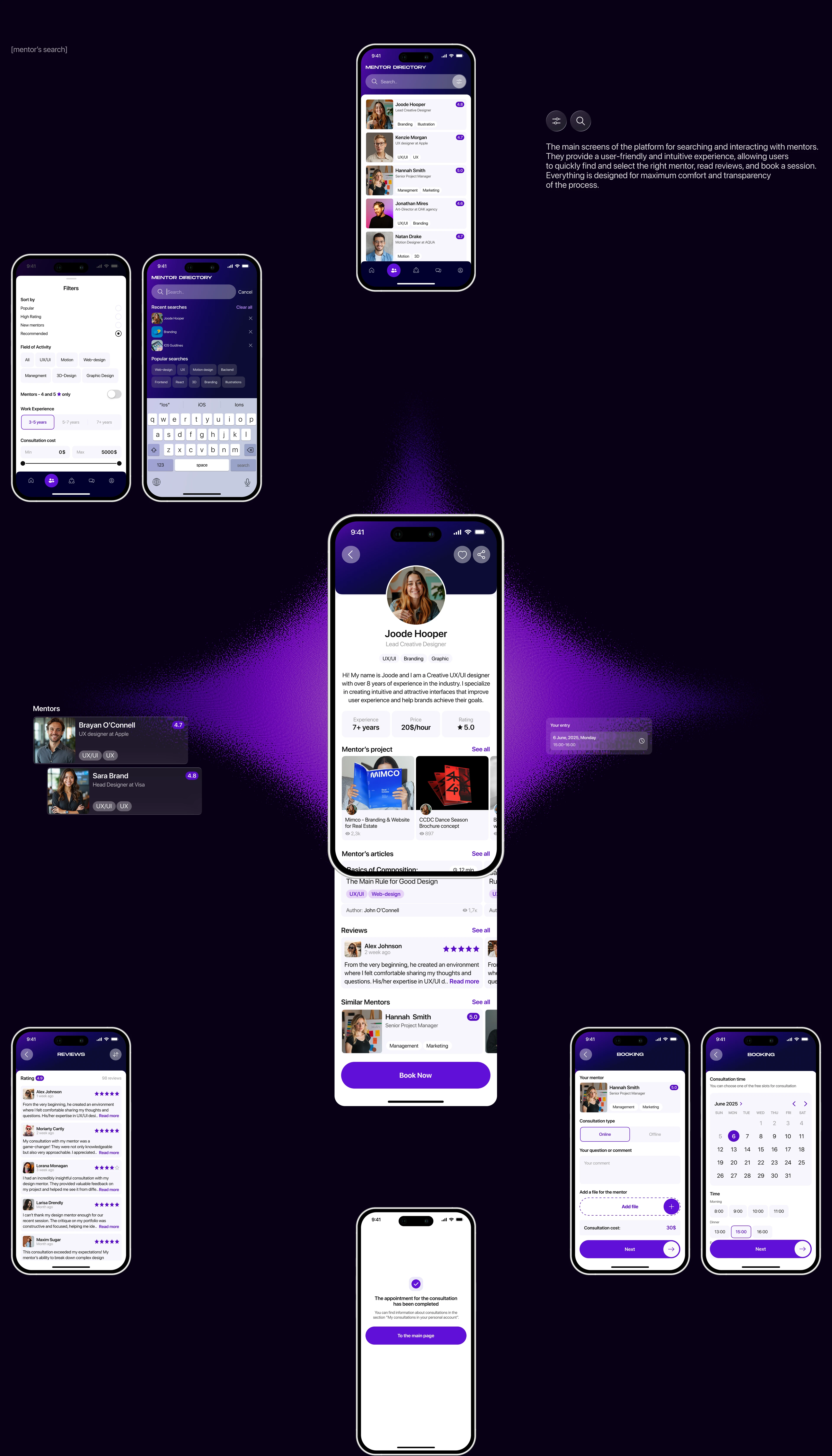 Mentorix — Mentor Finding Platform — Изображение №12 — Интерфейсы на Dprofile