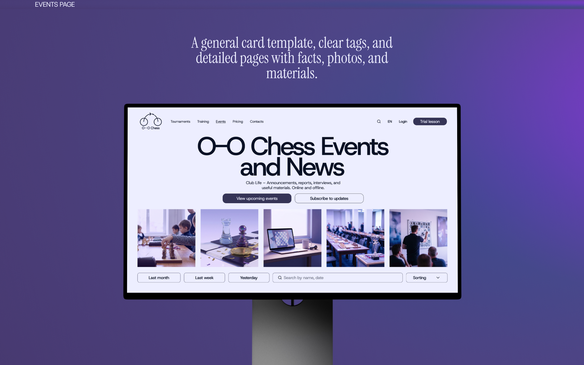O - O Chess Club — Изображение №12 — Интерфейсы на Dprofile