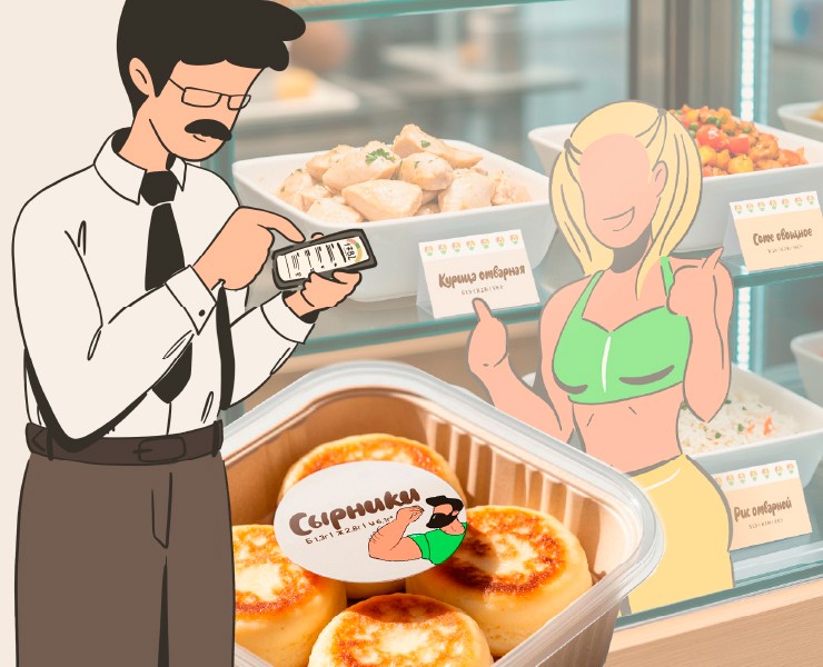 Дизайн персонажей для сети кафе спортпитания на Dprofile