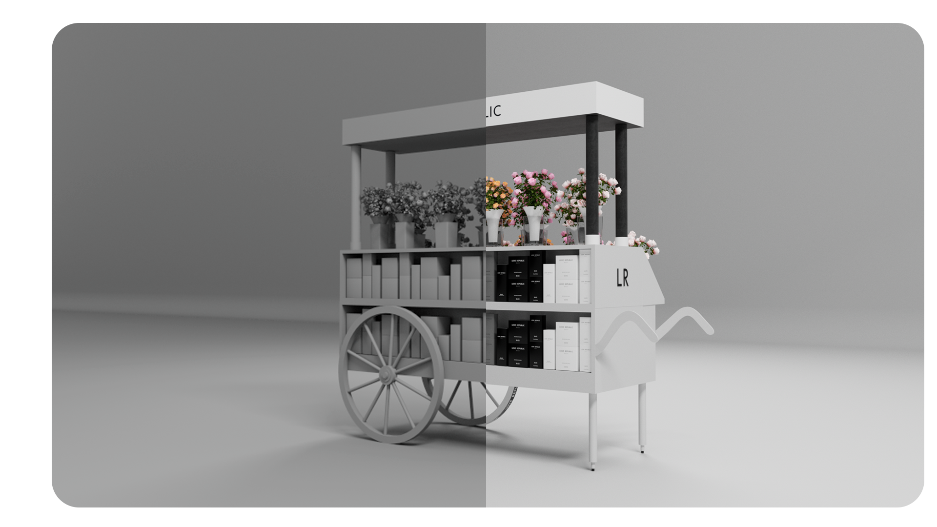 Love Republic | Flower station — Изображение №4 — Брендинг, 3D на Dprofile