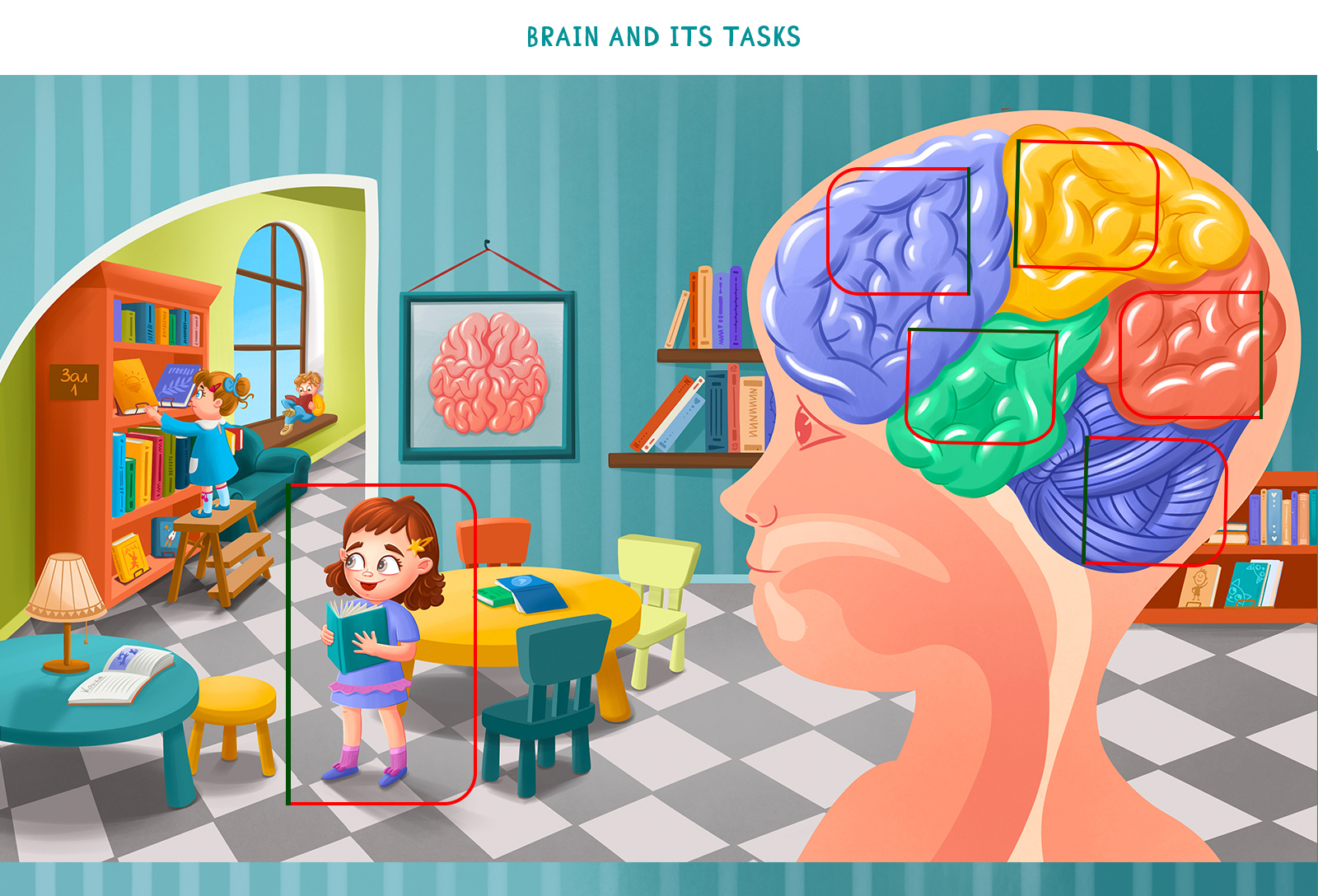 Книга с окошками "Тело человека" — Изображение №8 — Иллюстрация на Dprofile