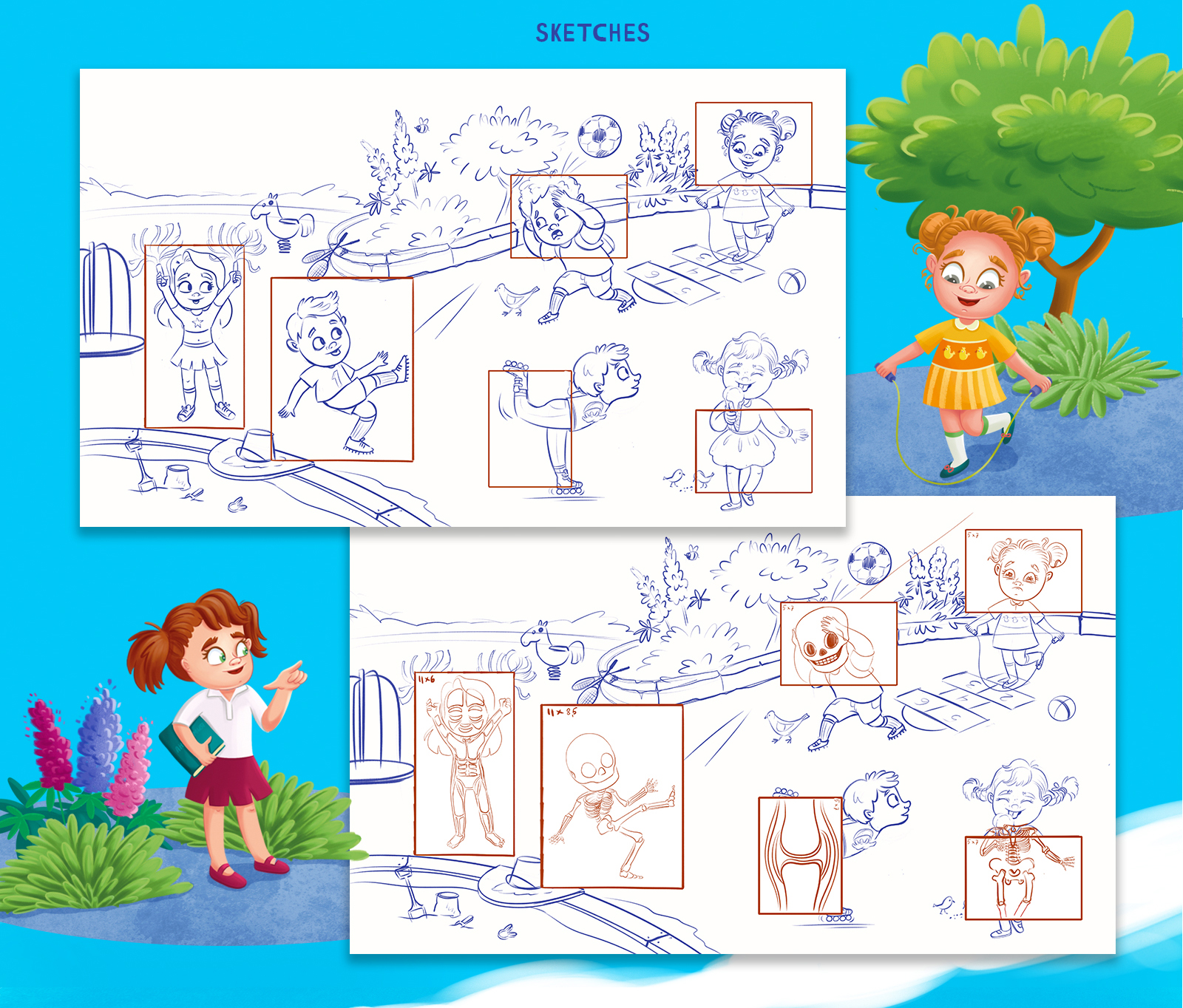 Книга с окошками "Тело человека" — Изображение №3 — Иллюстрация на Dprofile