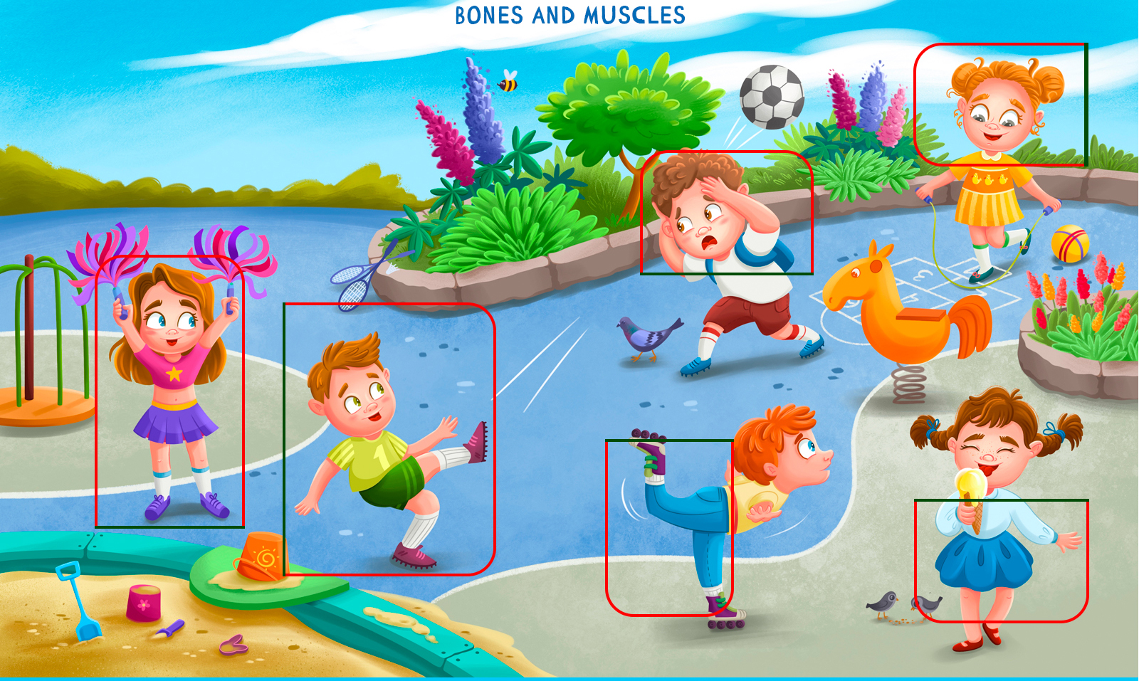 Книга с окошками "Тело человека" — Изображение №2 — Иллюстрация на Dprofile