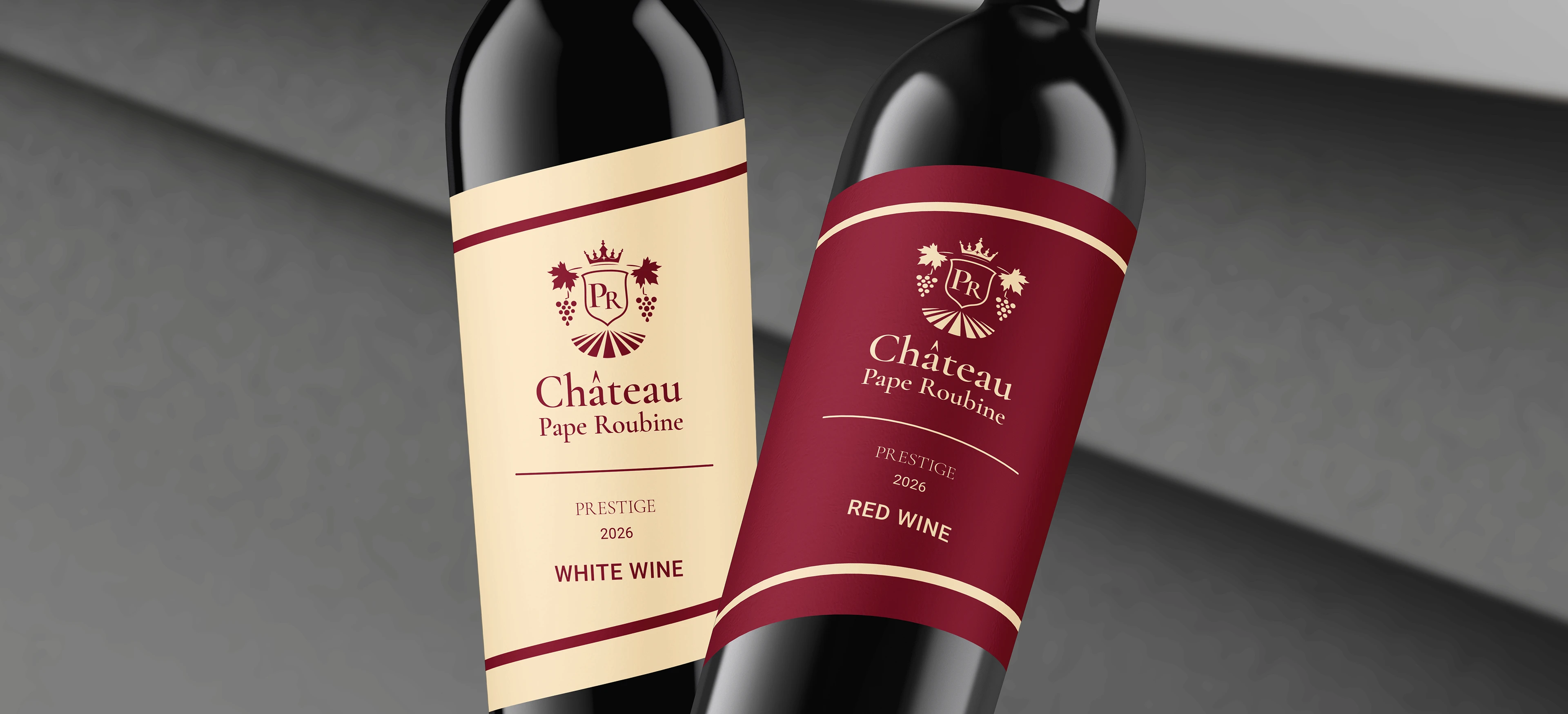 Château Pape Roubine — винный дом, брендинг & упаковка — Изображение №7 — Брендинг, Анимация на Dprofile