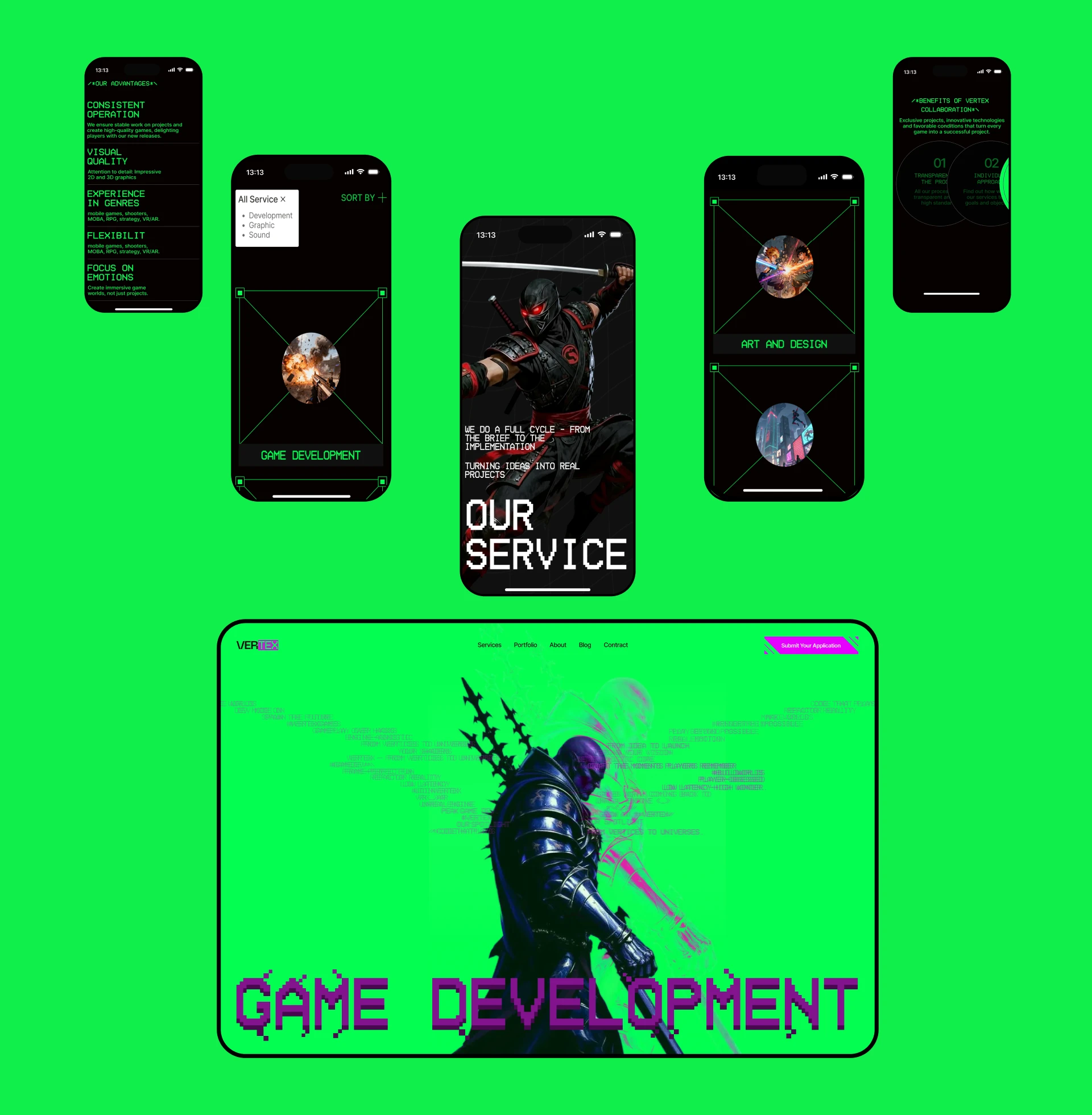 Vertex Studio | Корпоративный сайт — Изображение №8 — Интерфейсы, Брендинг на Dprofile