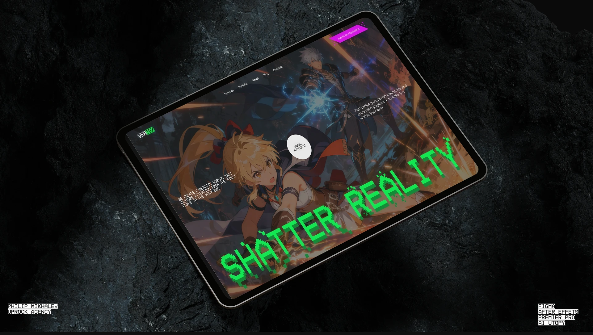 Vertex Studio | Корпоративный сайт — Изображение №16 — Интерфейсы, Брендинг на Dprofile