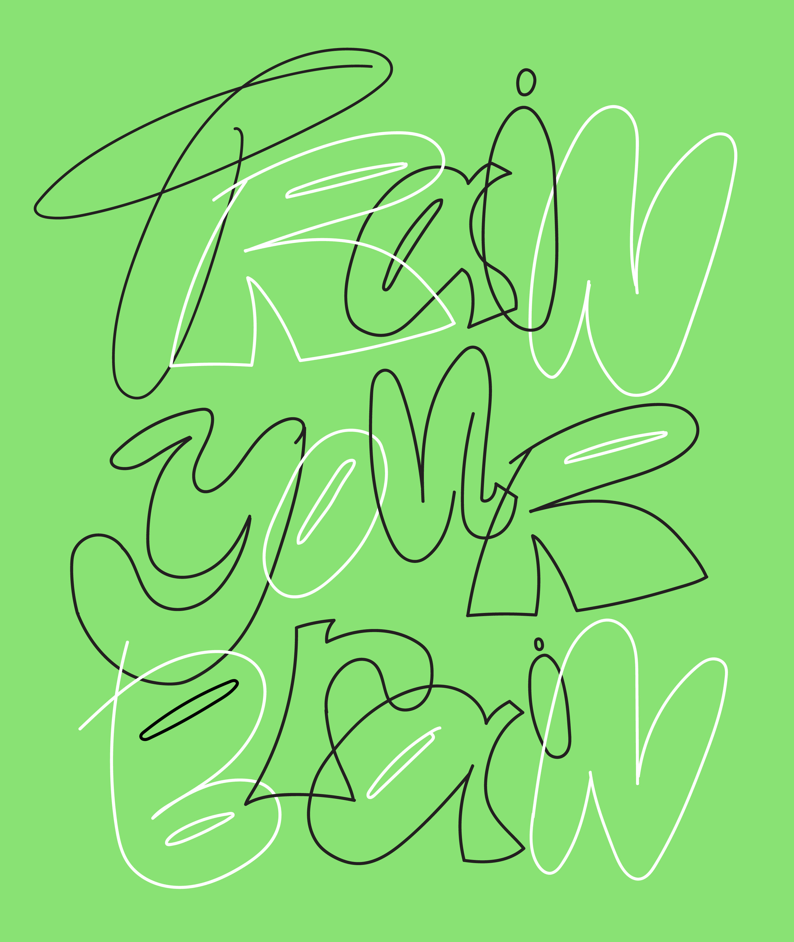 10 days typography challenge. Experimental lettering — Изображение №6 — Графика на Dprofile