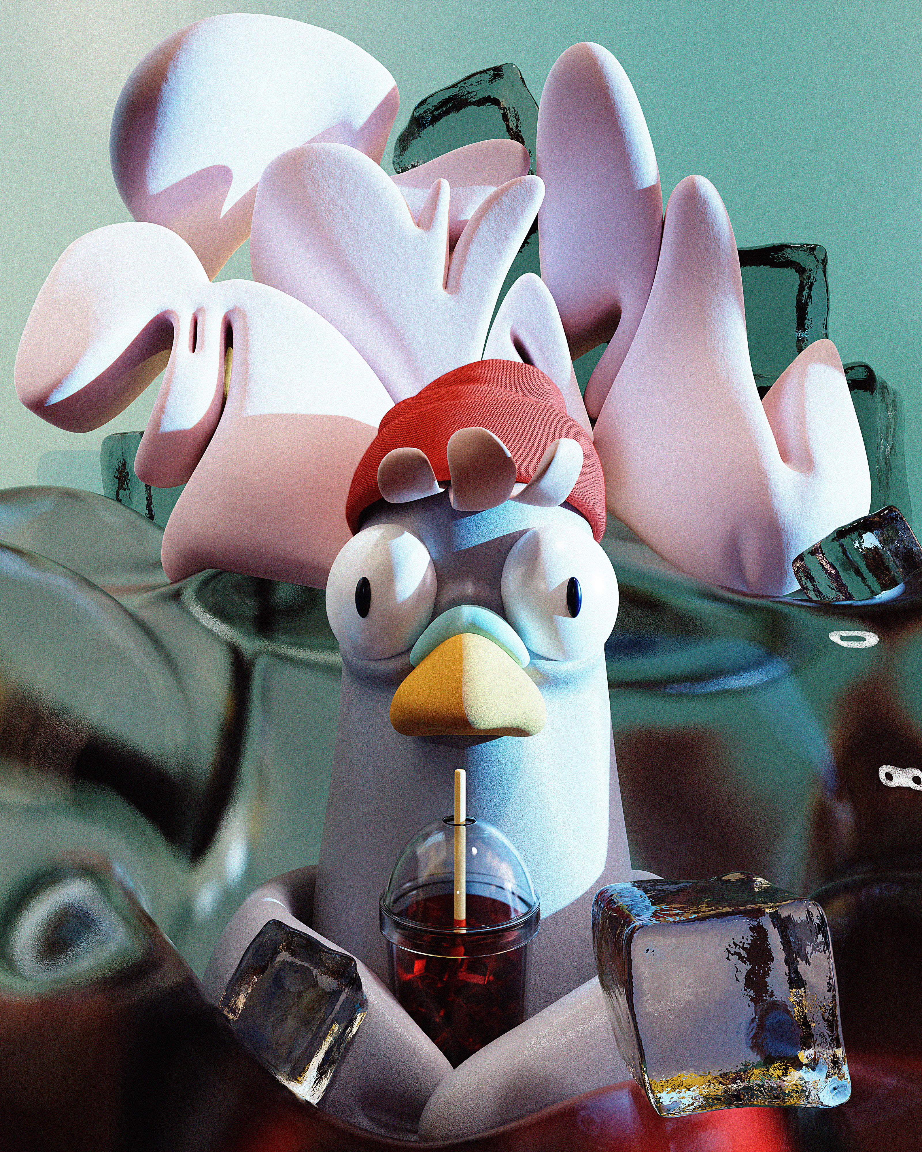 Маршмэллоу и немного льда — Изображение №4 — Иллюстрация, 3D на Dprofile