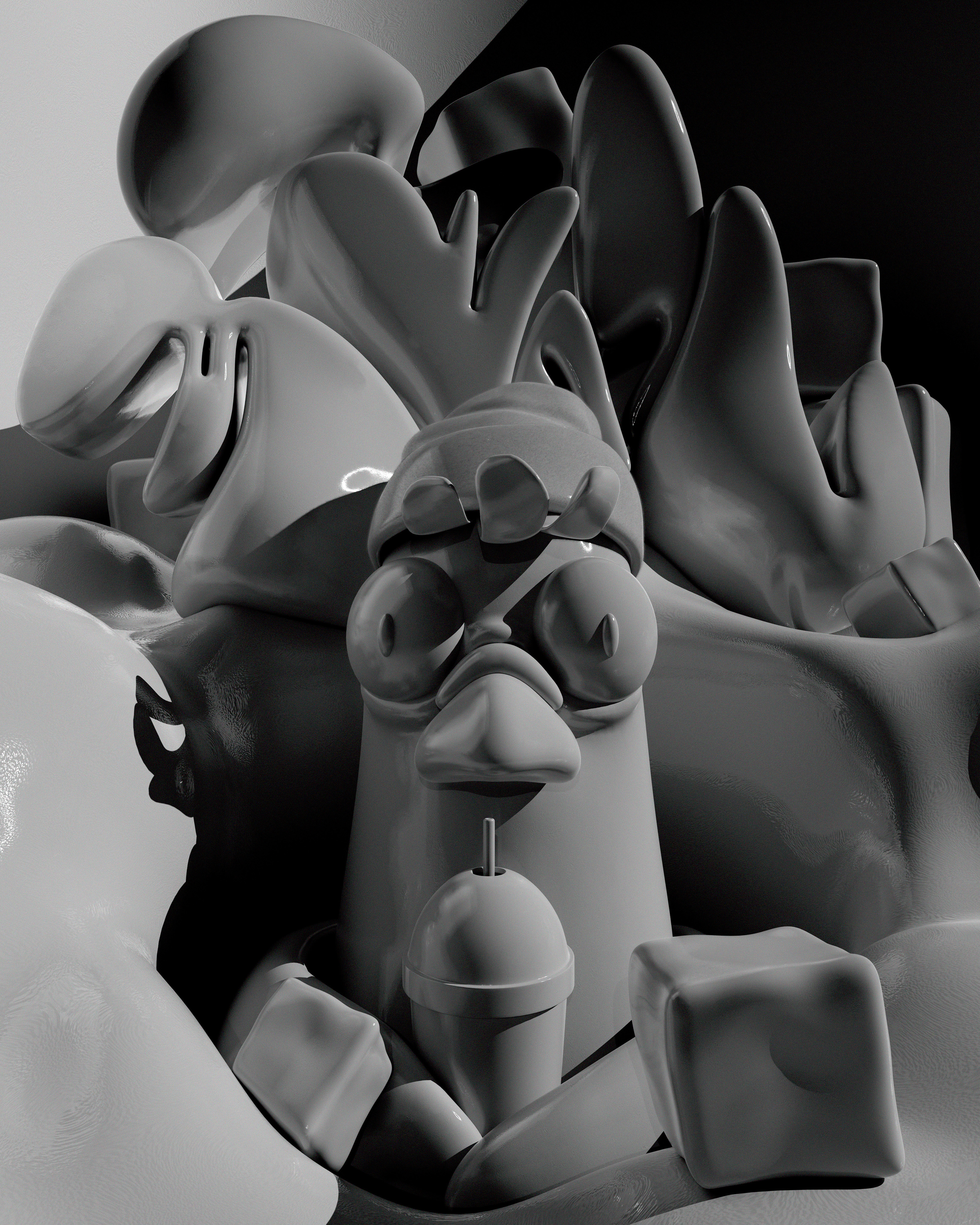 Маршмэллоу и немного льда — Изображение №5 — Иллюстрация, 3D на Dprofile