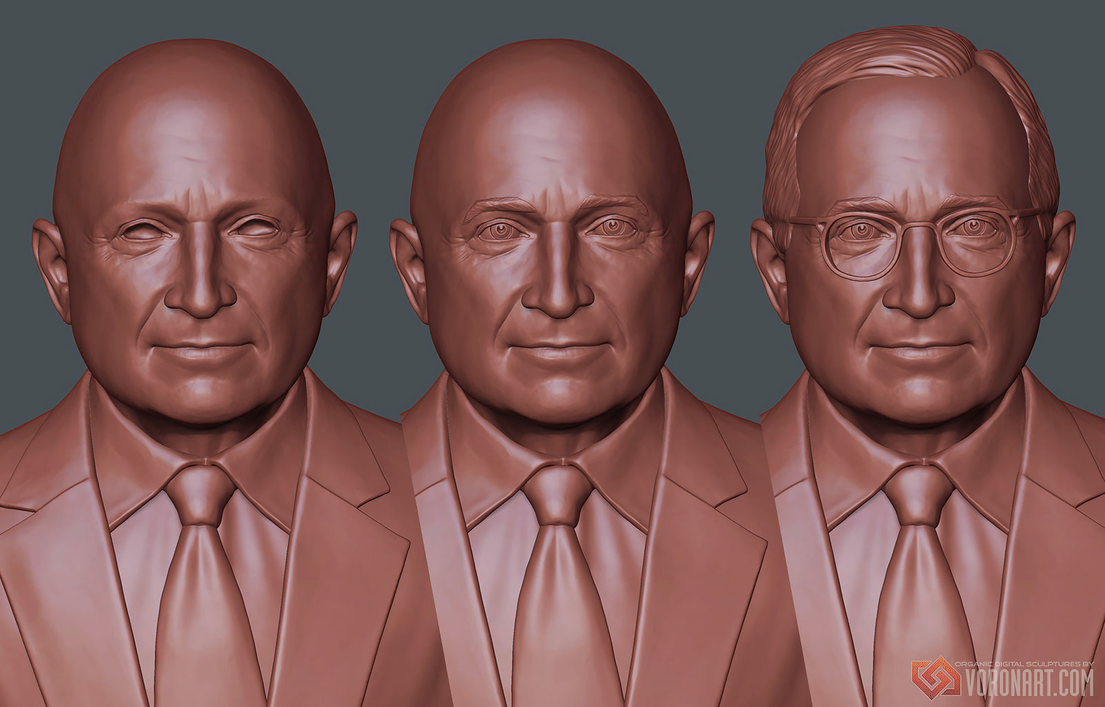 Портретные бюсты политиков — Изображение №15 — 3D, Промдизайн на Dprofile