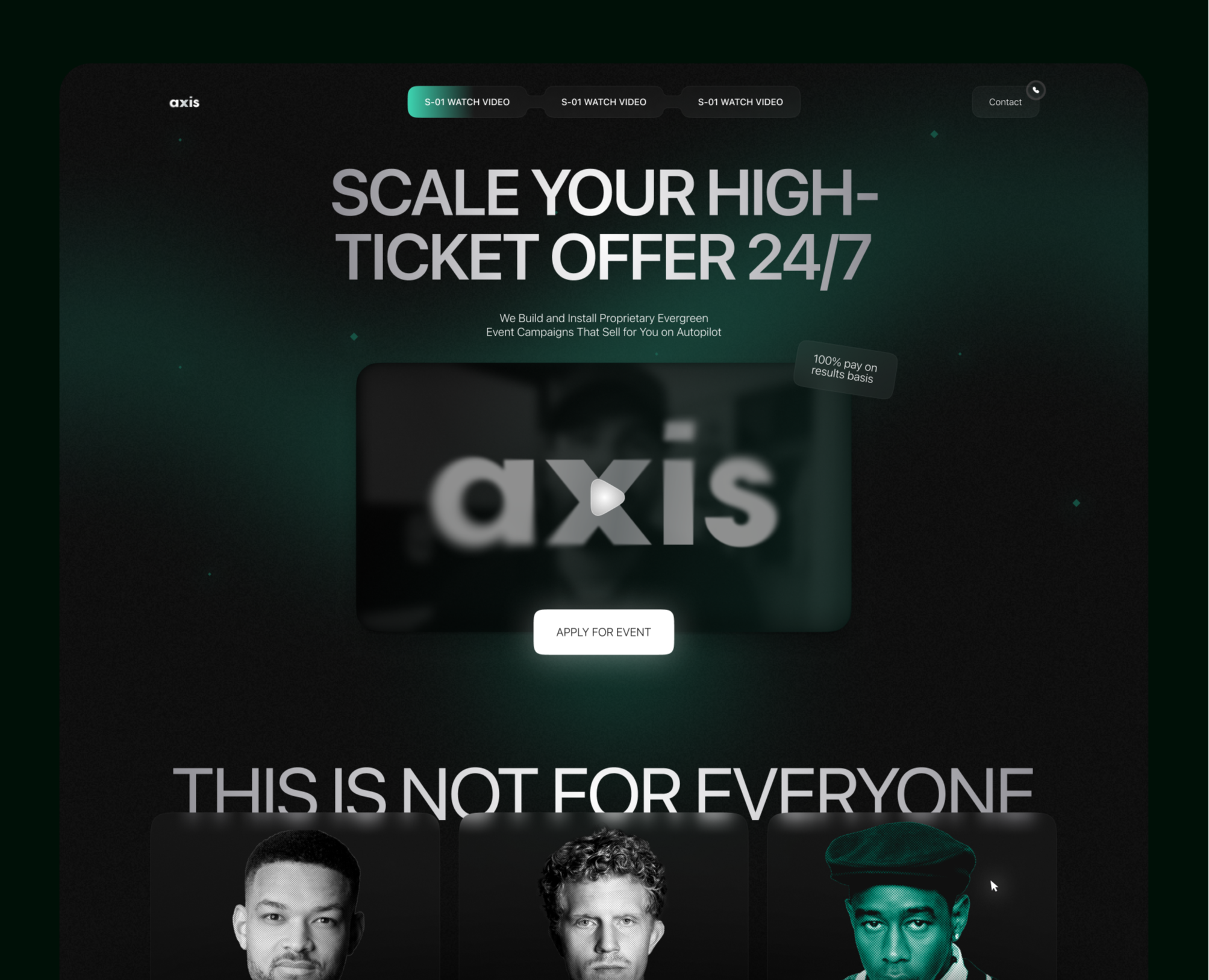 axis - Web-site — Интерфейсы на Dprofile