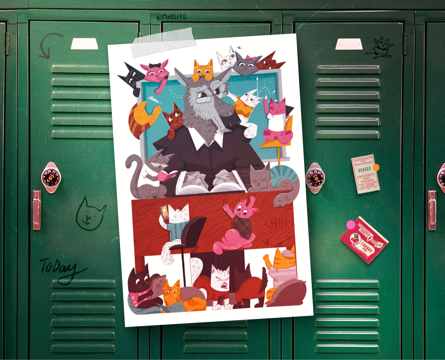 Открытка для студентов курса на Dprofile