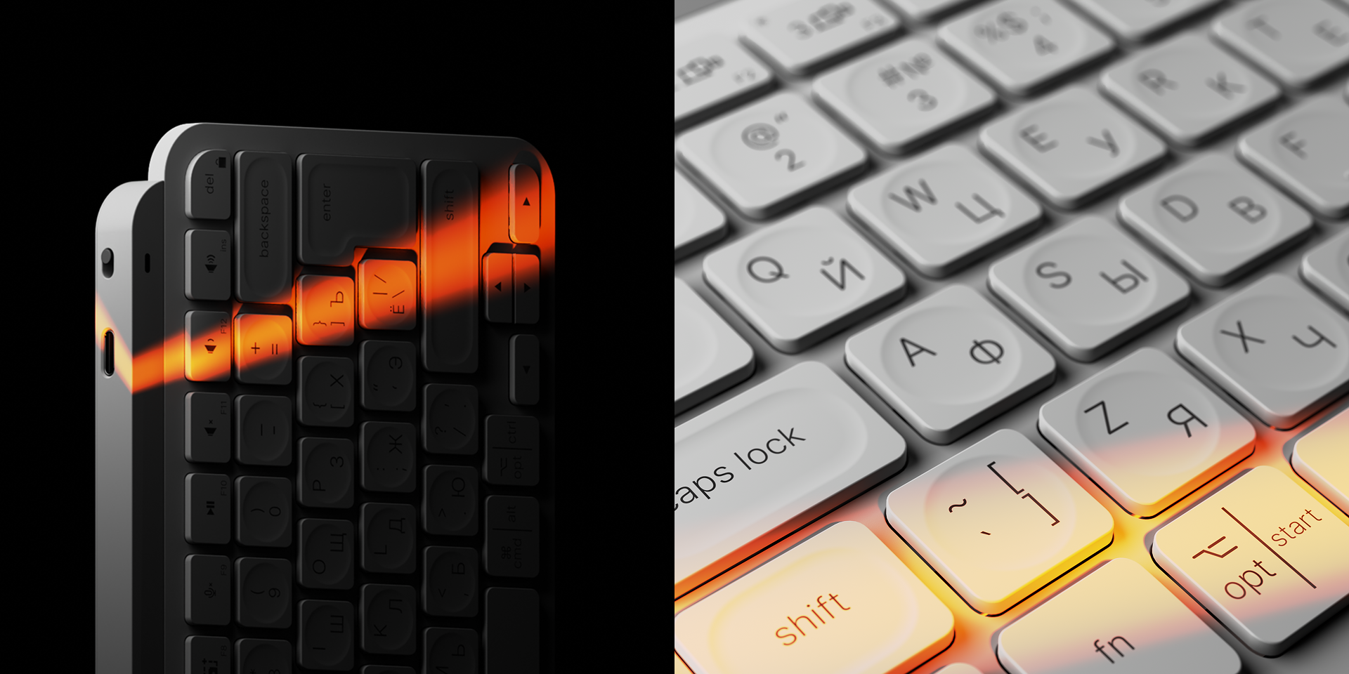 Logitech MX Keys Mini  |  3D визуализация — Изображение №2 — 3D, Промдизайн на Dprofile